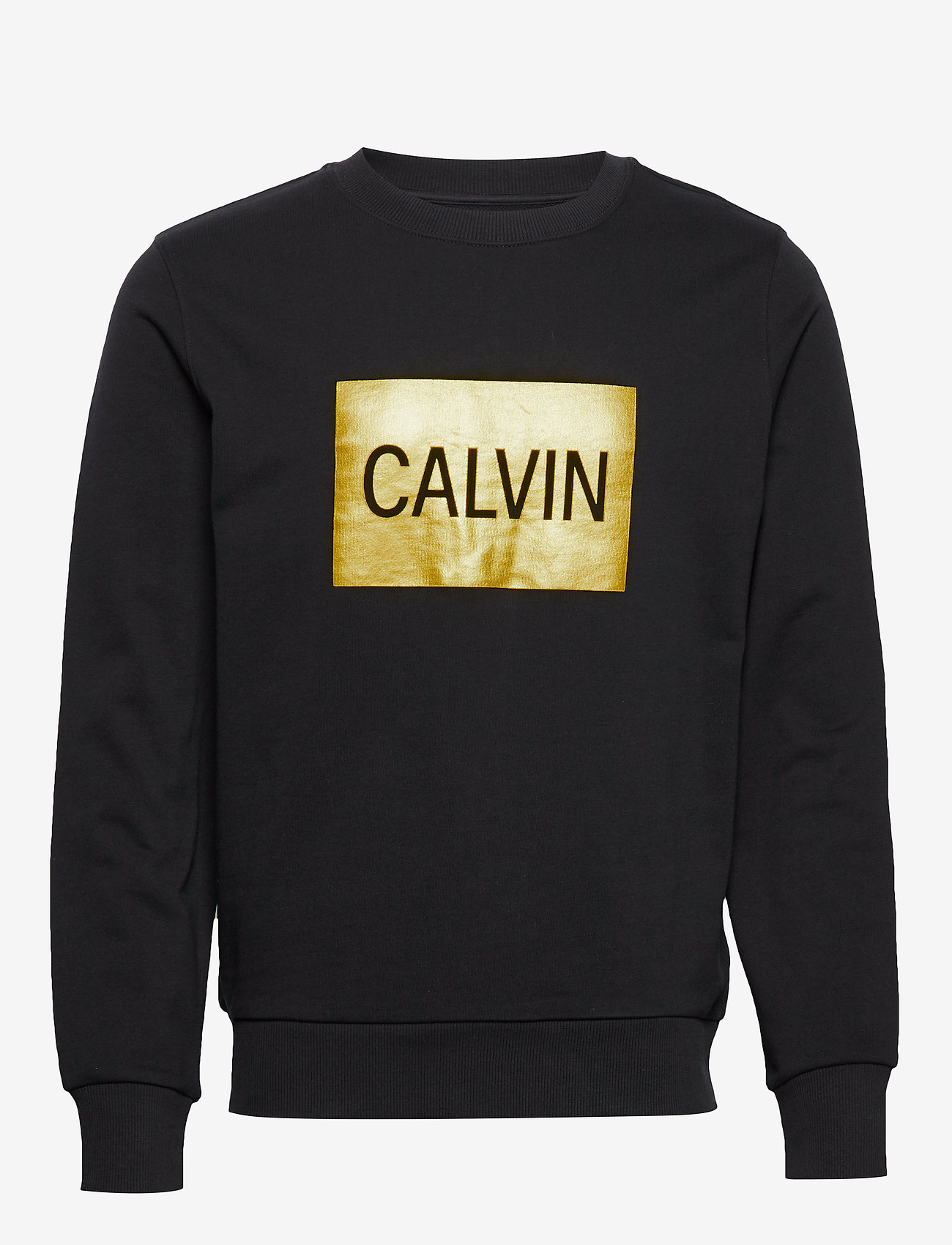 Calvin Klein Jeans - CALVIN BOX REGULAR CREW NECK - ck black / gold - 0