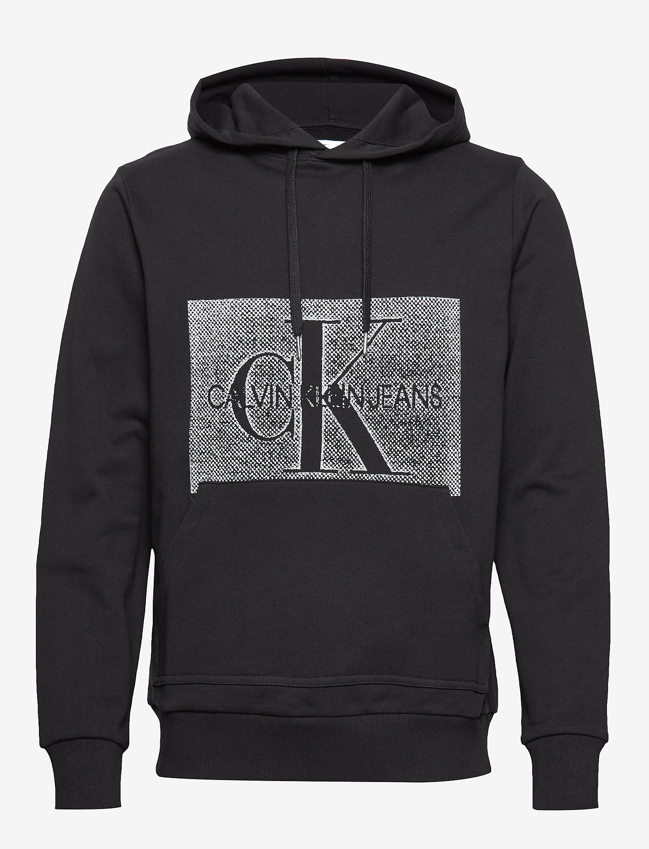OFF PLACED MONOGRAM REG HOODIE - CK BLACK