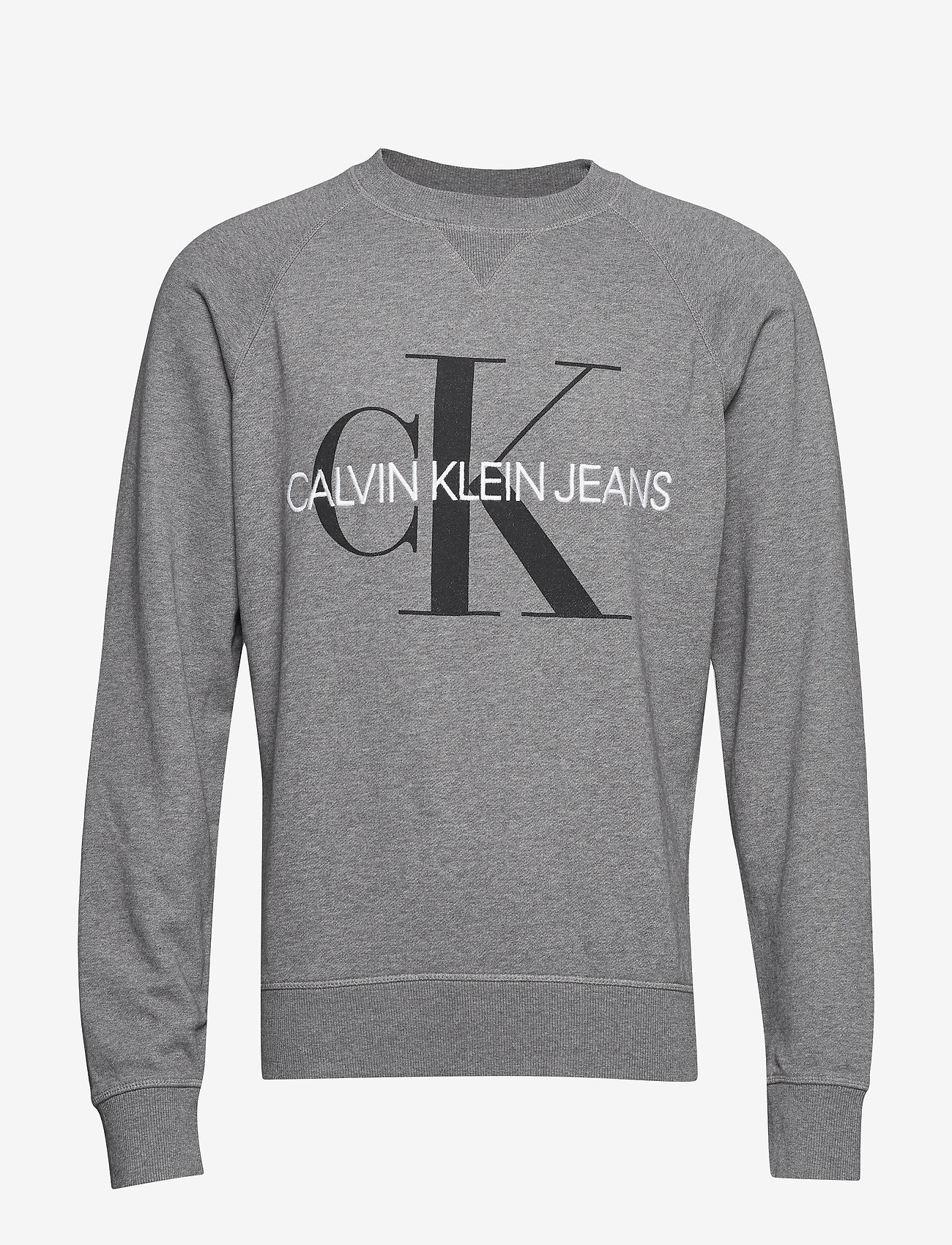 WASHED REG MONOGRAM - MID GREY HEATHER