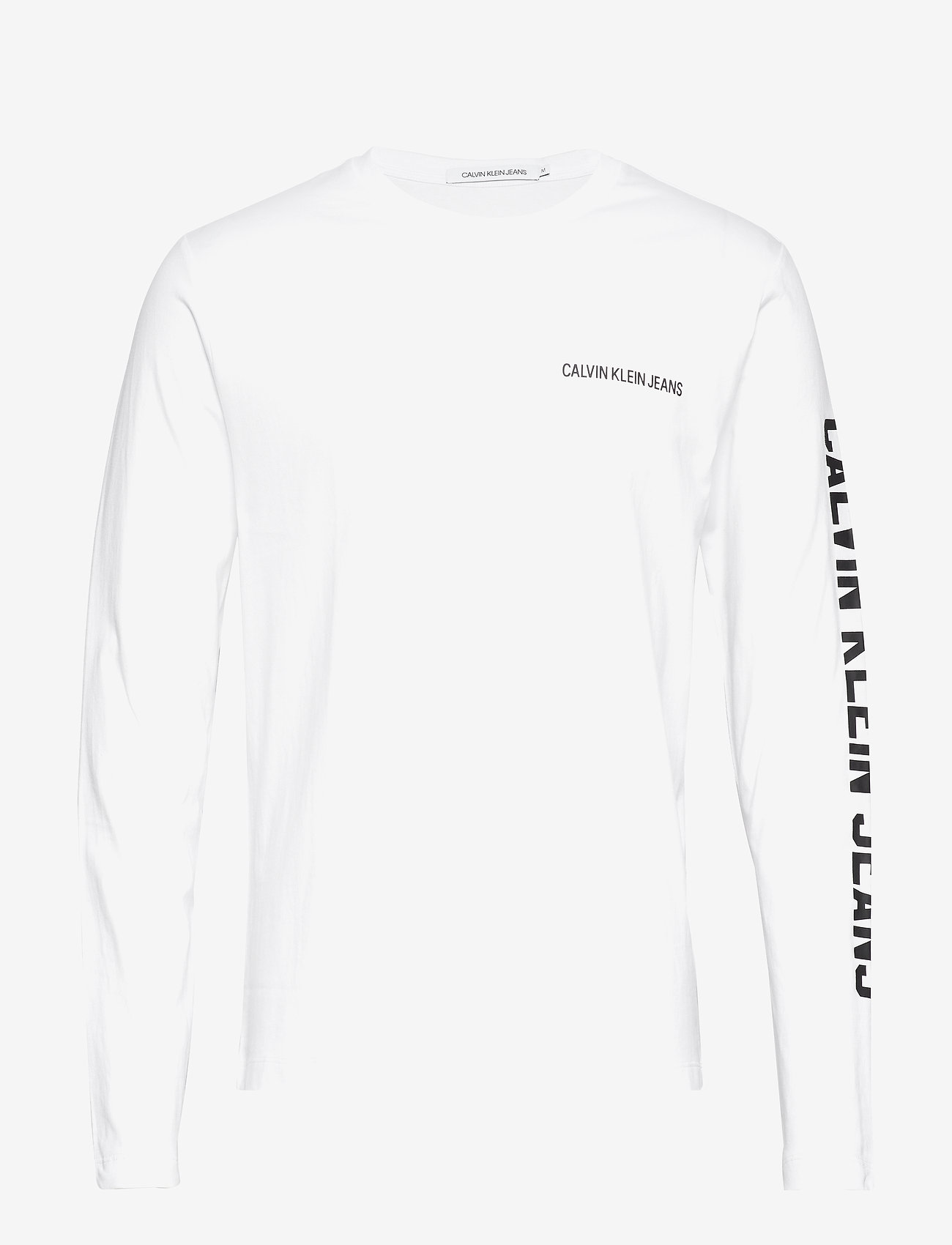 Calvin Klein Jeans - NUMBER TEE INSTIT L/S TEE - bright white / green - 0