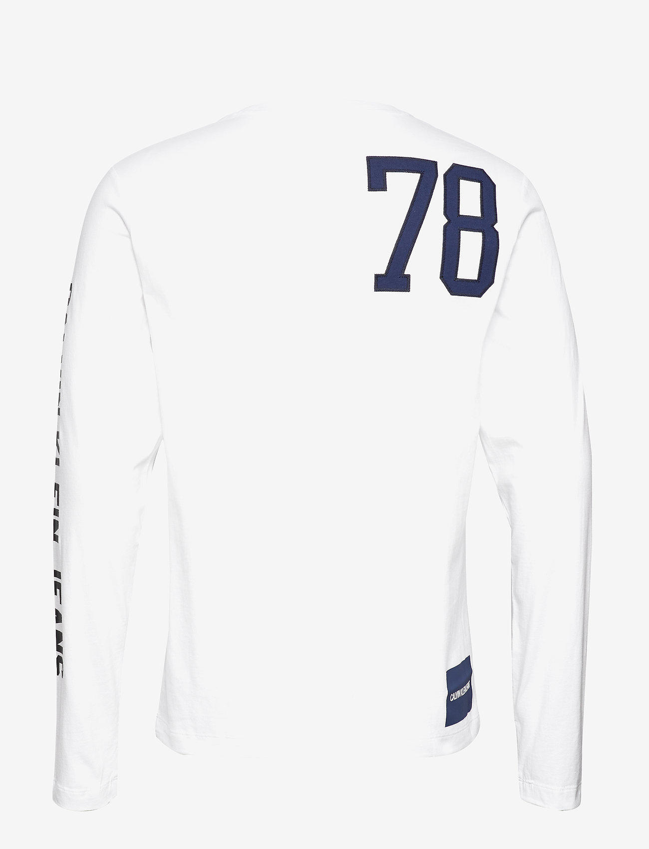 Calvin Klein Jeans - NUMBER TEE INSTIT L/S TEE - bright white / green - 1