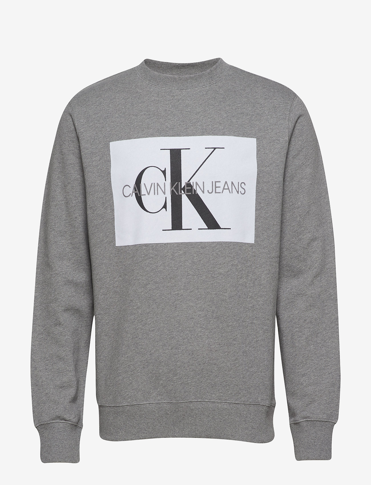 Calvin Klein Jeans - FLOCK MONOGRAM BOX R - grey heather/white - 0