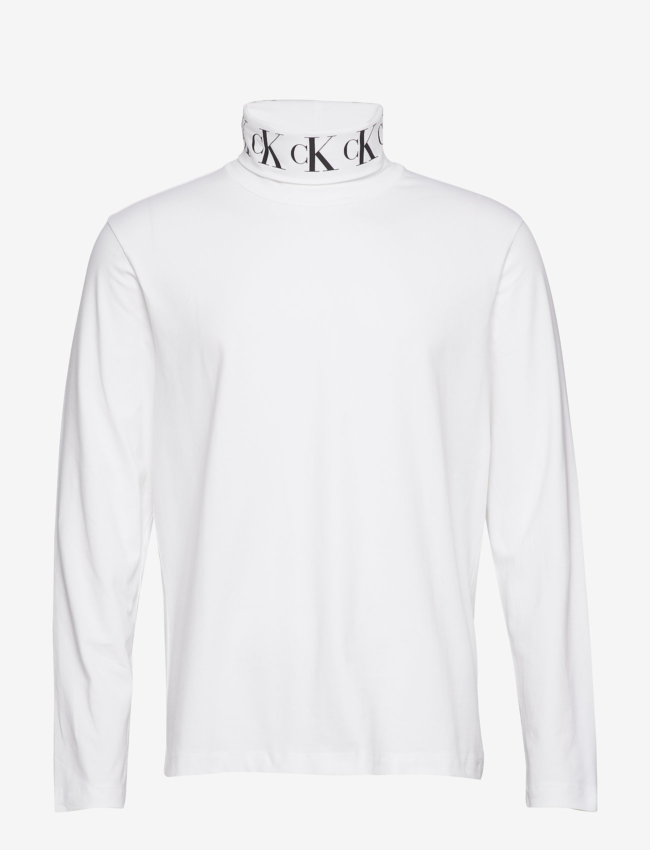 Calvin Klein Jeans - MONOGRAM TURTLE NECK - bright white - 0