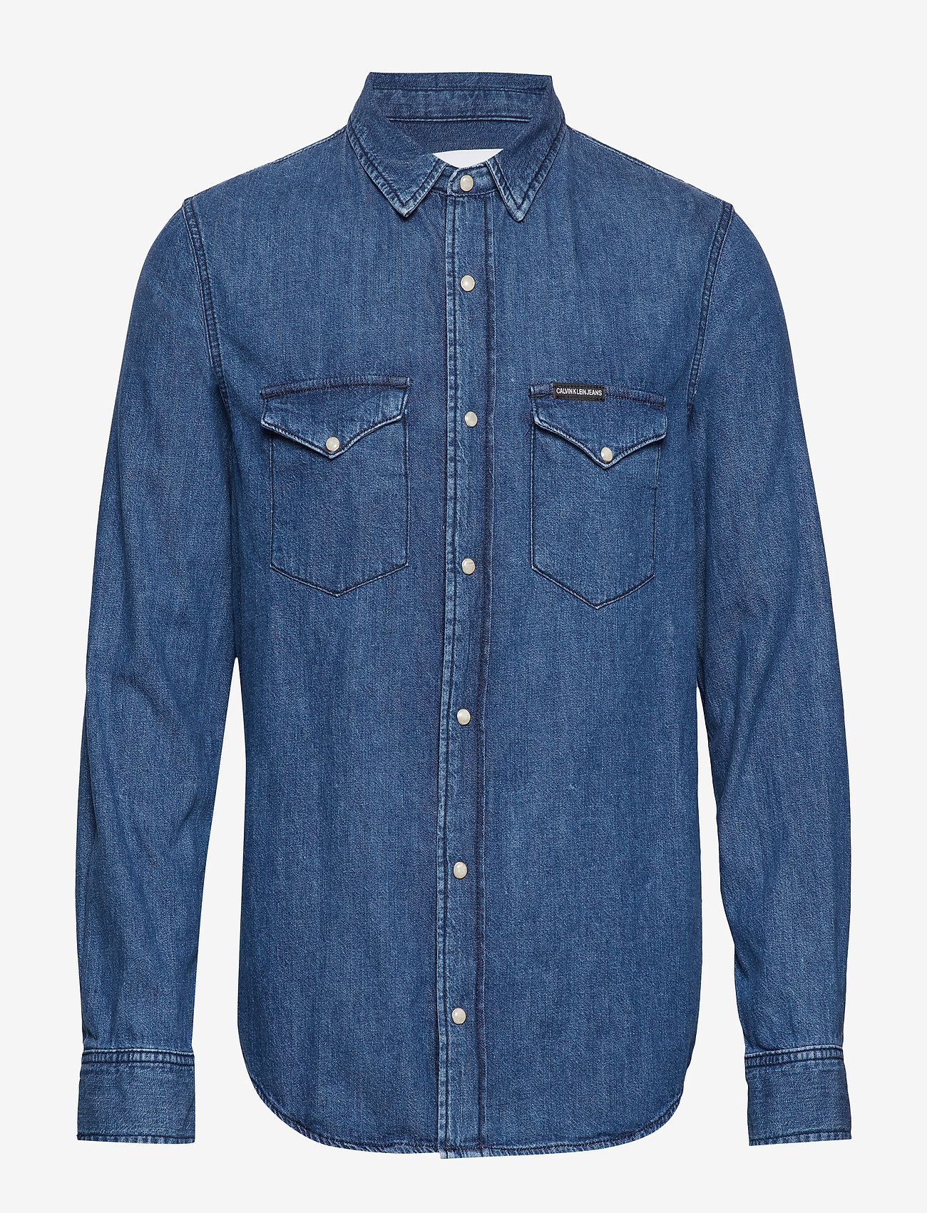 Calvin Klein Jeans - MODERN WESTERN SHIRT - ba132 mid blue - 0