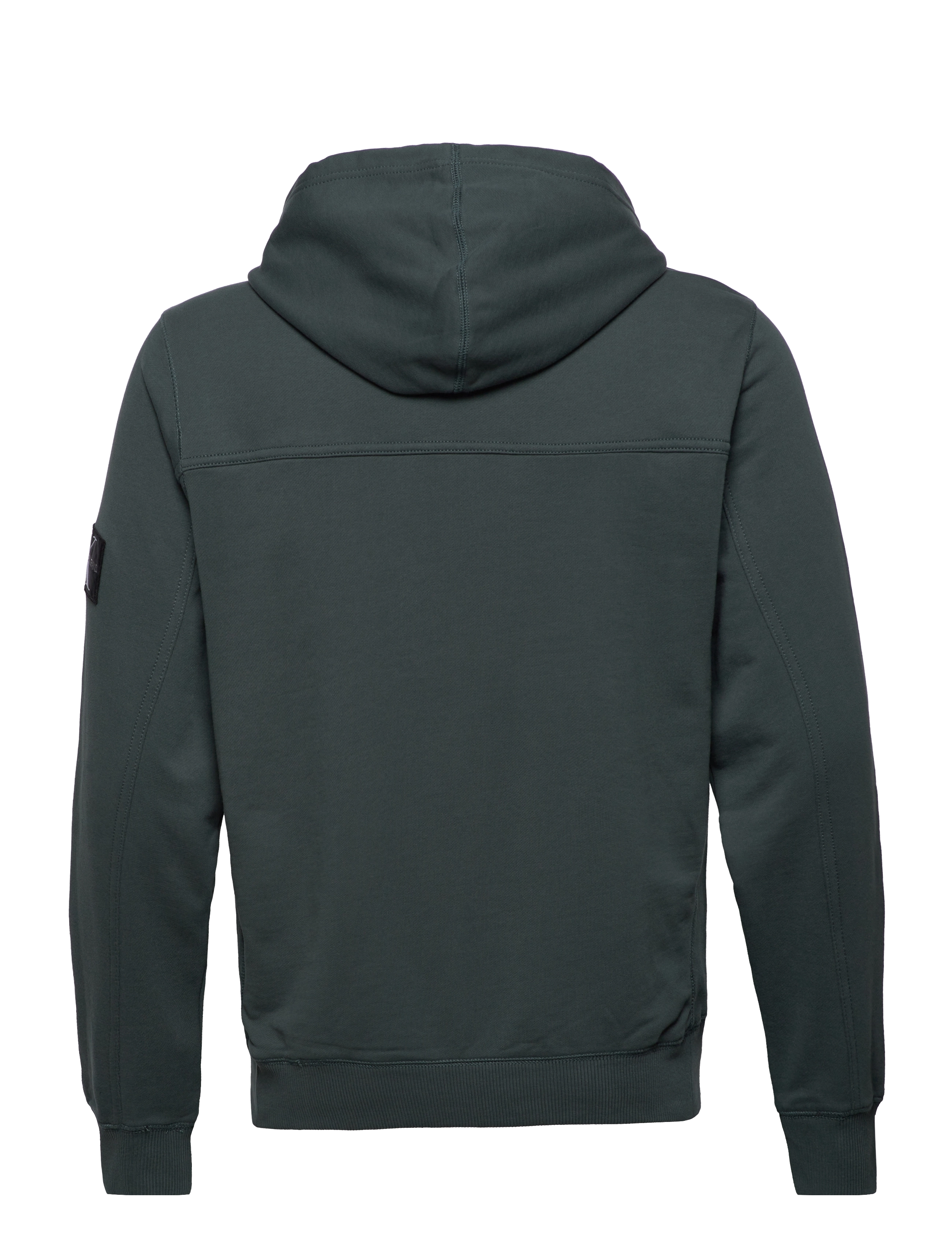Calvin Klein Jeans - MONOLOGO SLEEVE BADGE HOODIE - dark seaweed - 1