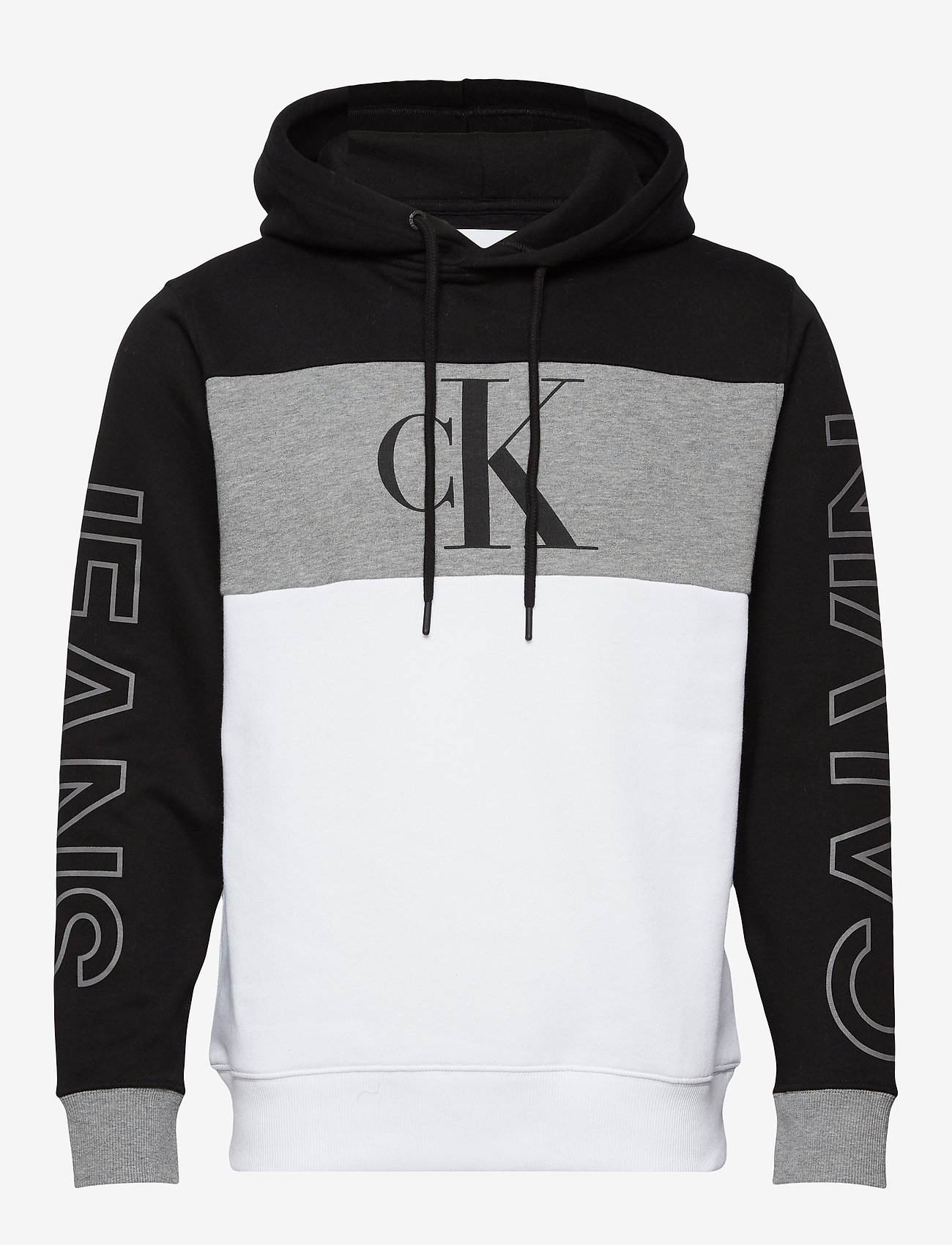Calvin Klein Jeans - BLOCKING STATEMENT LOGO HOODIE - ck black / white - 0