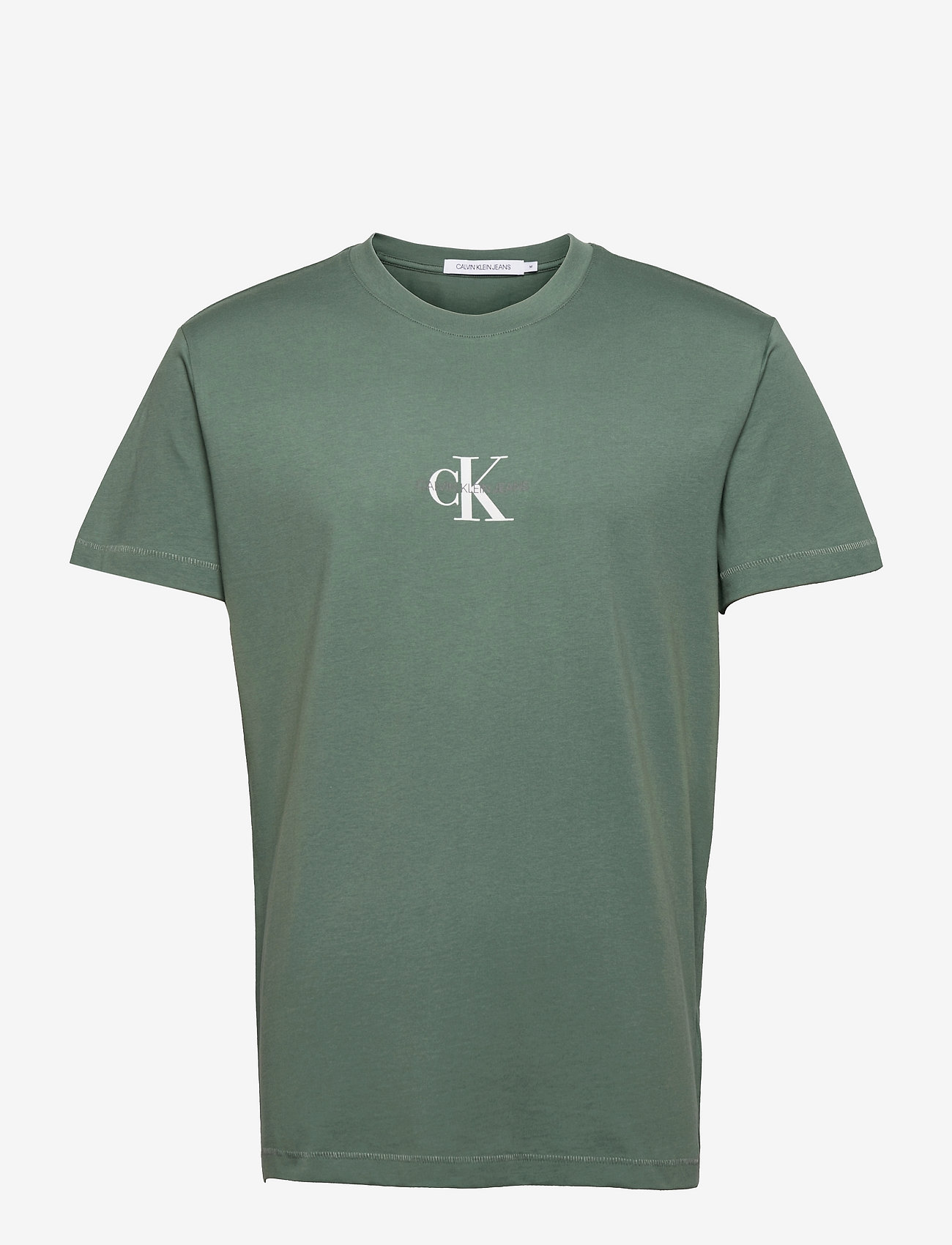 Calvin Klein Jeans - SMALL CHEST MONOGRAM SS - duck green - 0