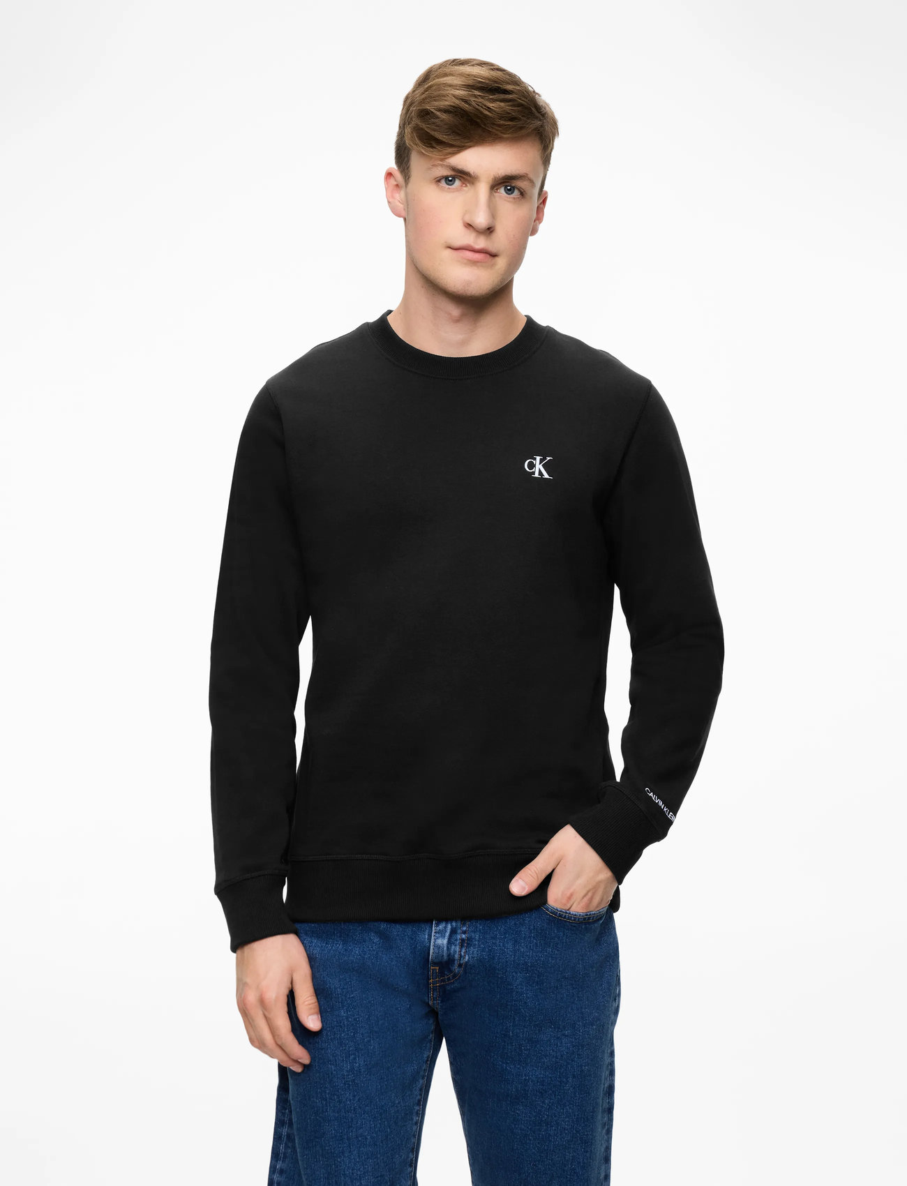Calvin Klein Jeans - CK ESSENTIAL REG CN - sweatshirts - ck black - 0