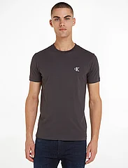 Calvin Klein Jeans - CK ESSENTIAL SLIM TEE - krótki rękaw - ck black - 0