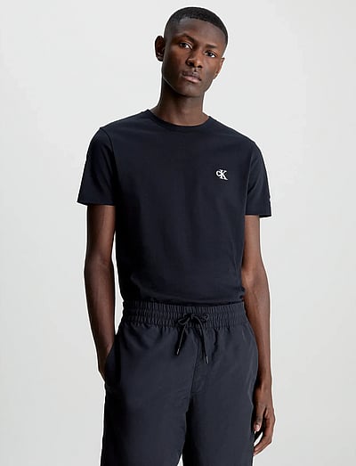 Calvin Klein Jeans CK ESSENTIAL SLIM TEE - Short-sleeved t-shirts - CK BLACK / black