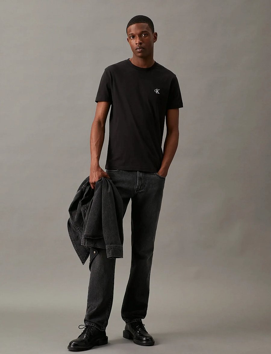 Calvin Klein Jeans - CK ESSENTIAL SLIM TEE - kortärmade t-shirts - ck black - 3