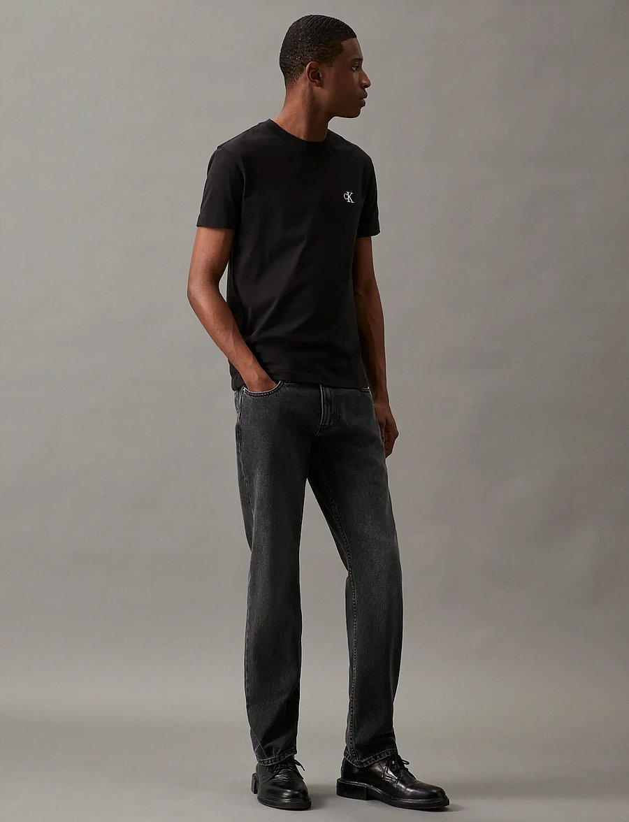 Calvin Klein Jeans - CK ESSENTIAL SLIM TEE - kortärmade t-shirts - ck black - 4