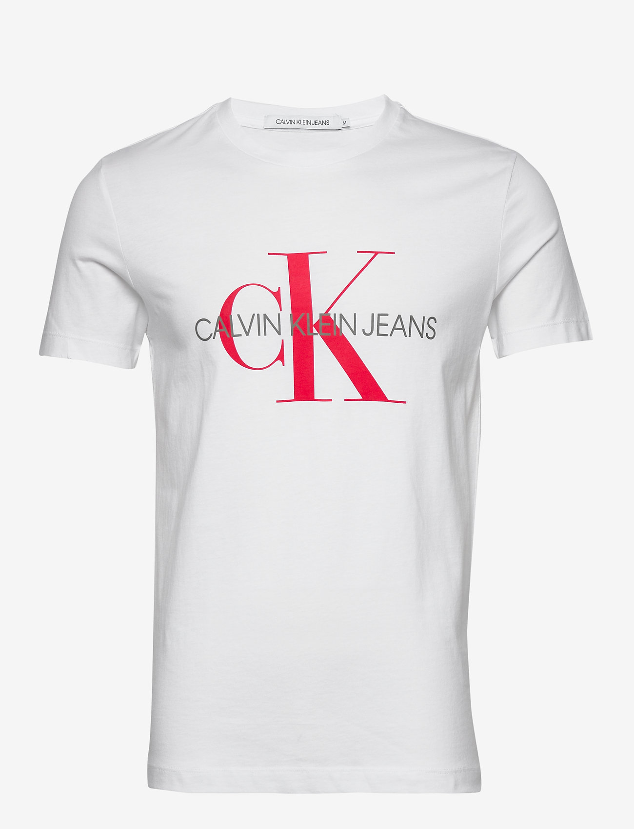 Calvin Klein Jeans - MONOGRAM LOGO SLIM TEE - bright white - 0