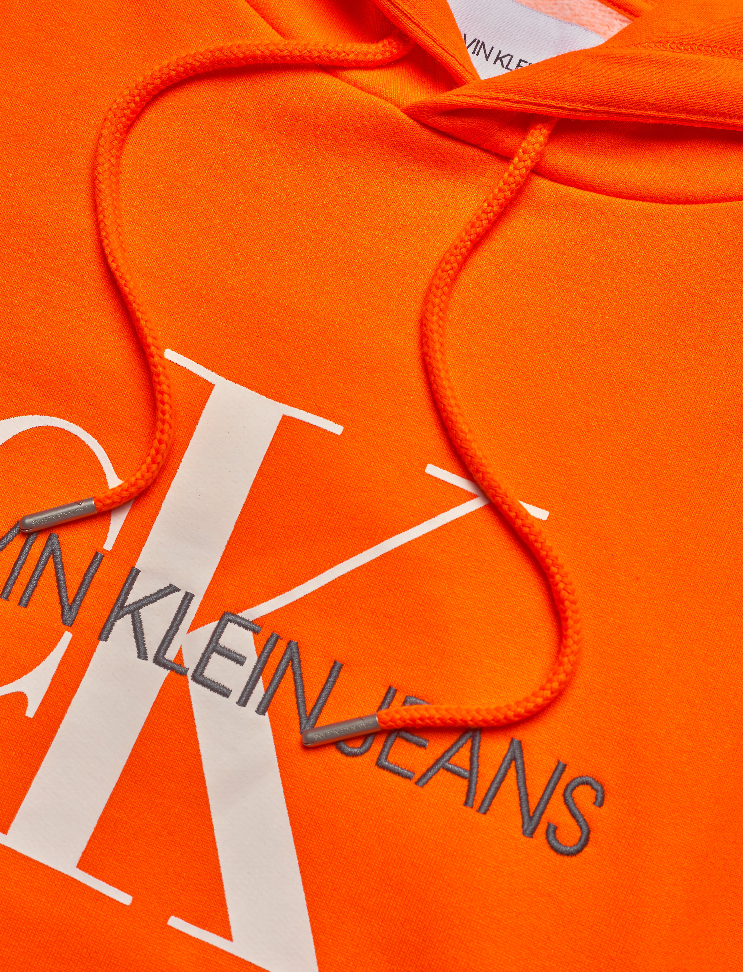 Calvin Klein Jeans - MONOGRAM REG HOODIE - shocking orange - 2