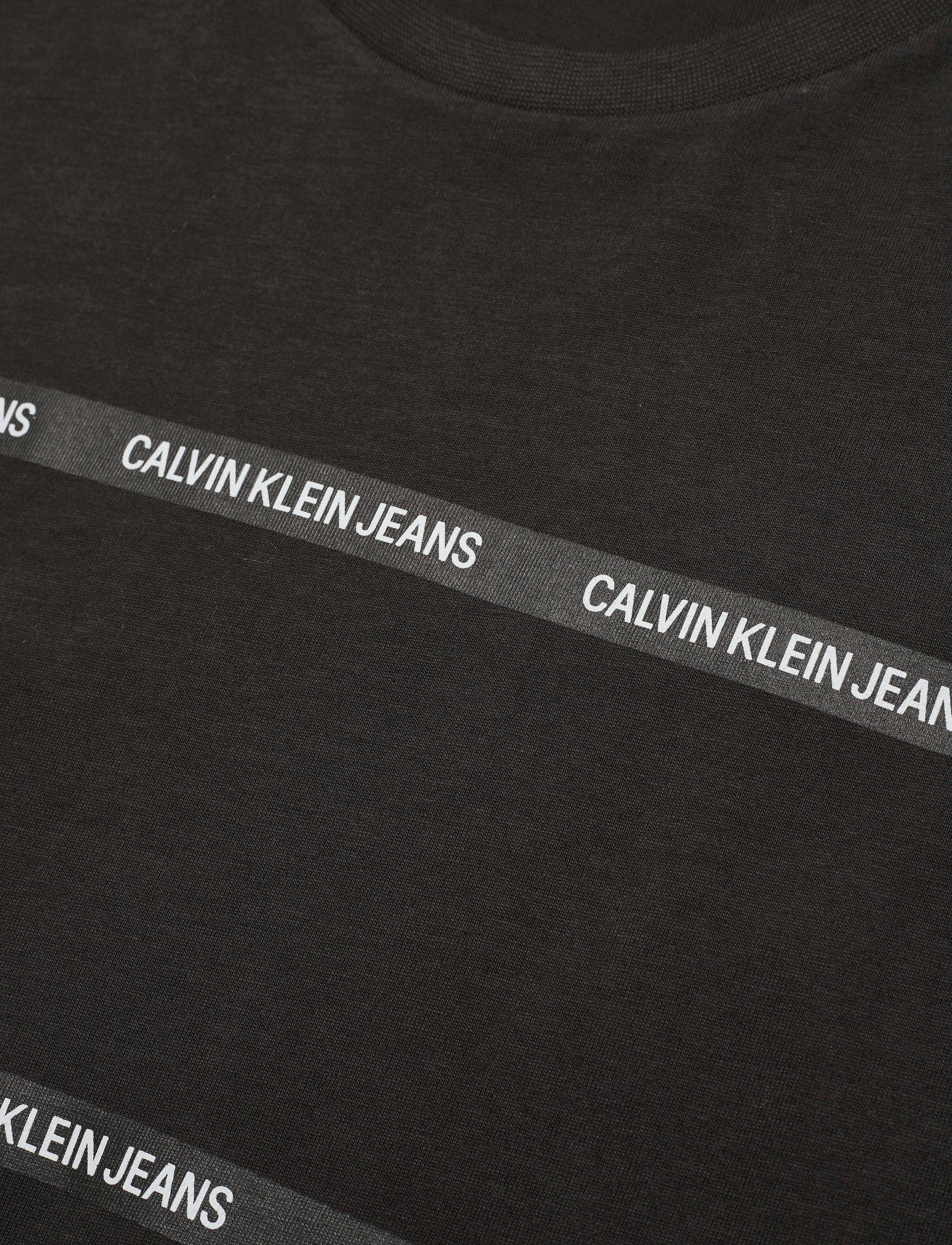Calvin Klein Jeans - INSTIT TAPE DETAIL SLIM T-SHIRT - raven - 2