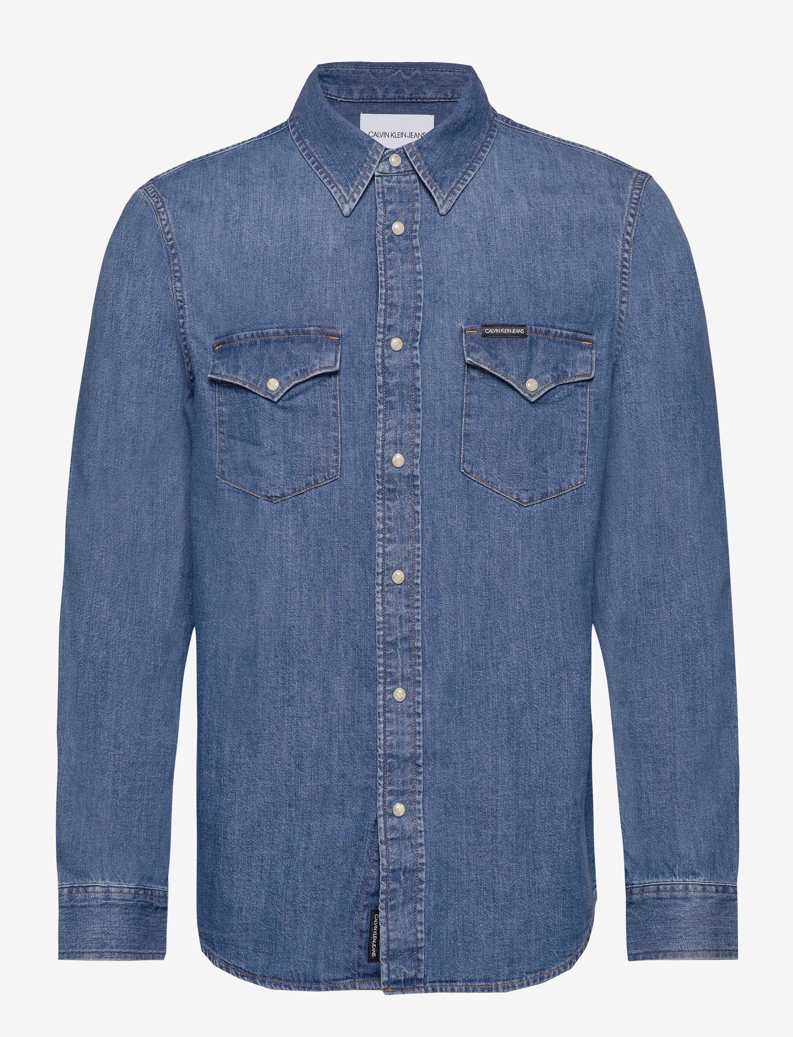 Calvin Klein Jeans - MODERN WESTERN SHIRT - da042 mid blue - 0