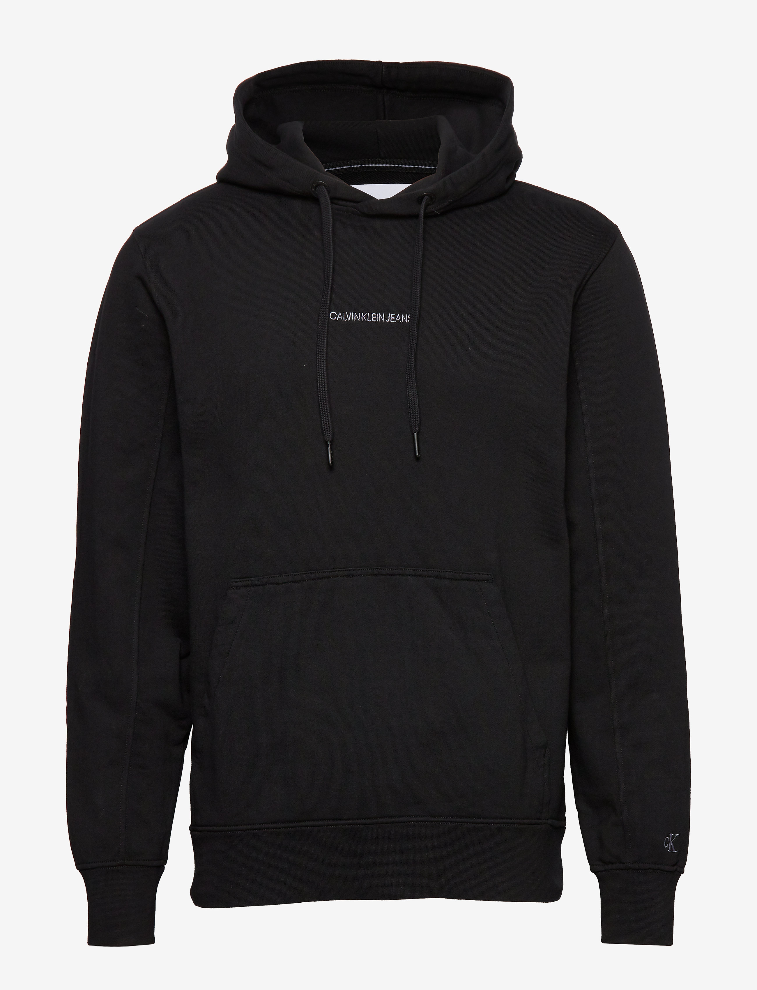 Calvin Klein Jeans - INSTIT CHEST LOGO REG HOODIE - ck black - 0