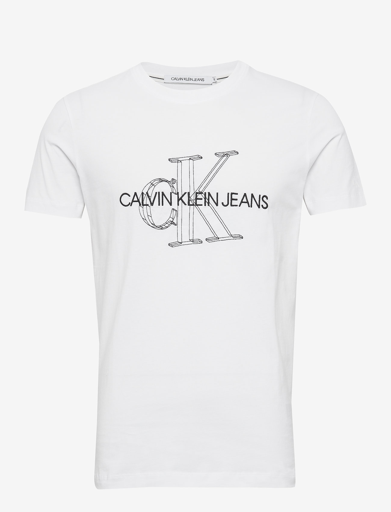 3D MONOGRAM SLIM TEE - BRIGHT WHITE