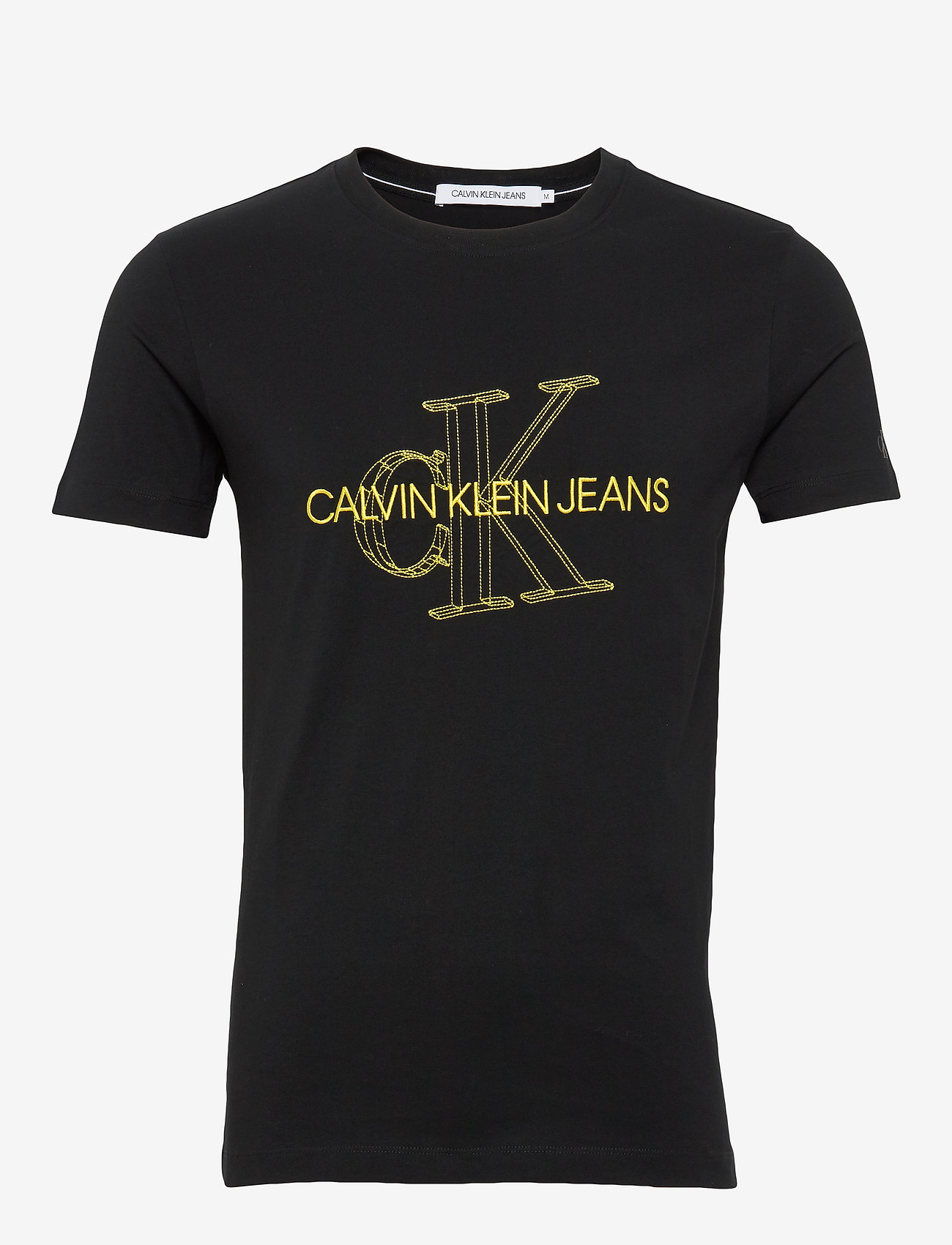 3D MONOGRAM SLIM TEE - CK BLACK