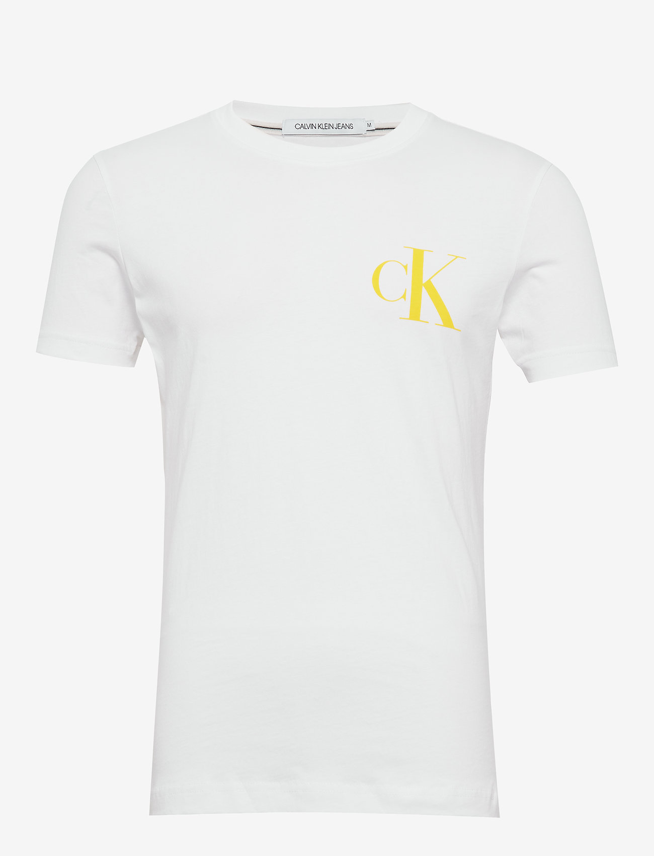 Calvin Klein Jeans - INSTIT BACK POP LOGO SLIM TEE - bright white - 0