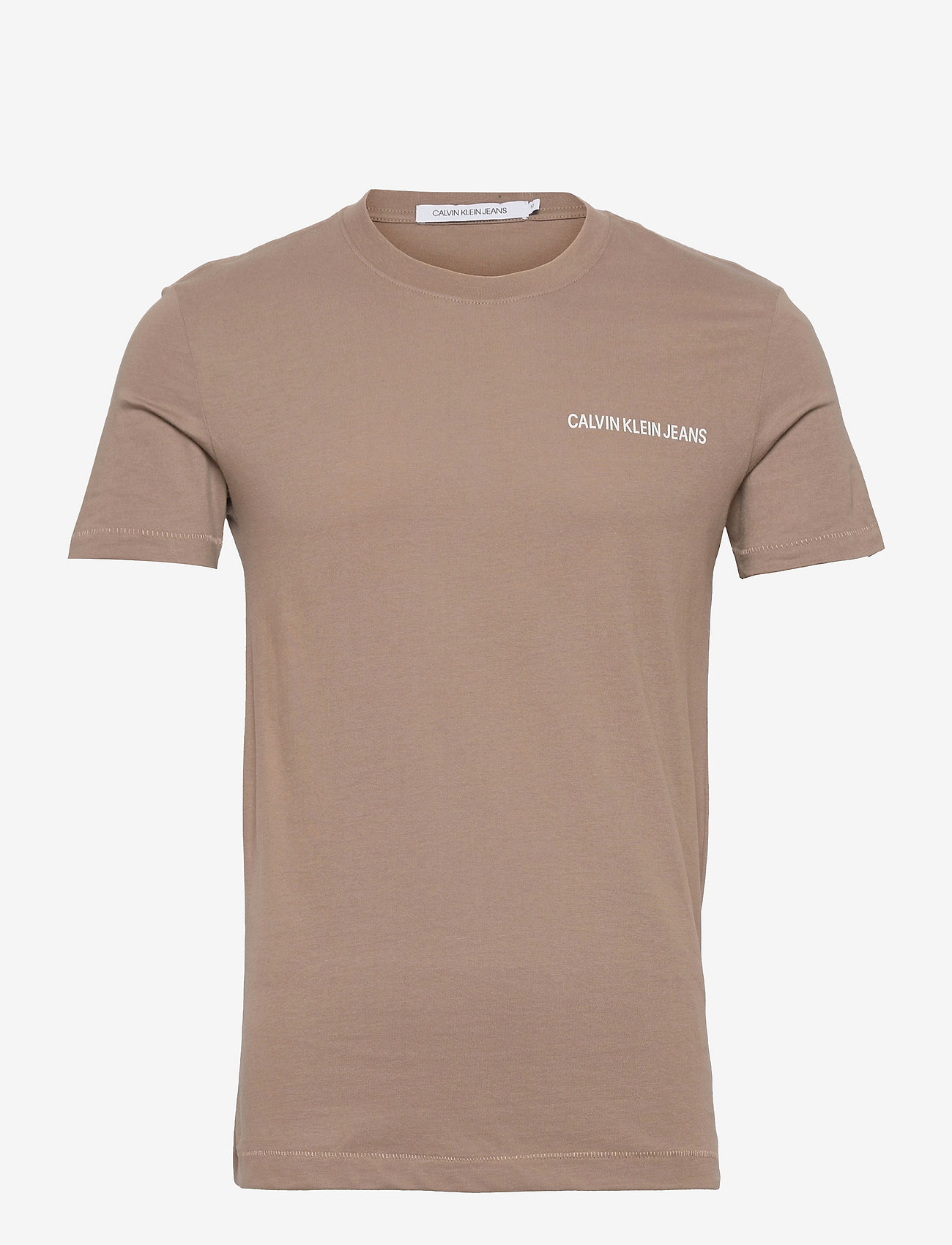 Calvin Klein Jeans - INSTITUTIONAL CHEST LOGO SS TEE - dusty brown - 0