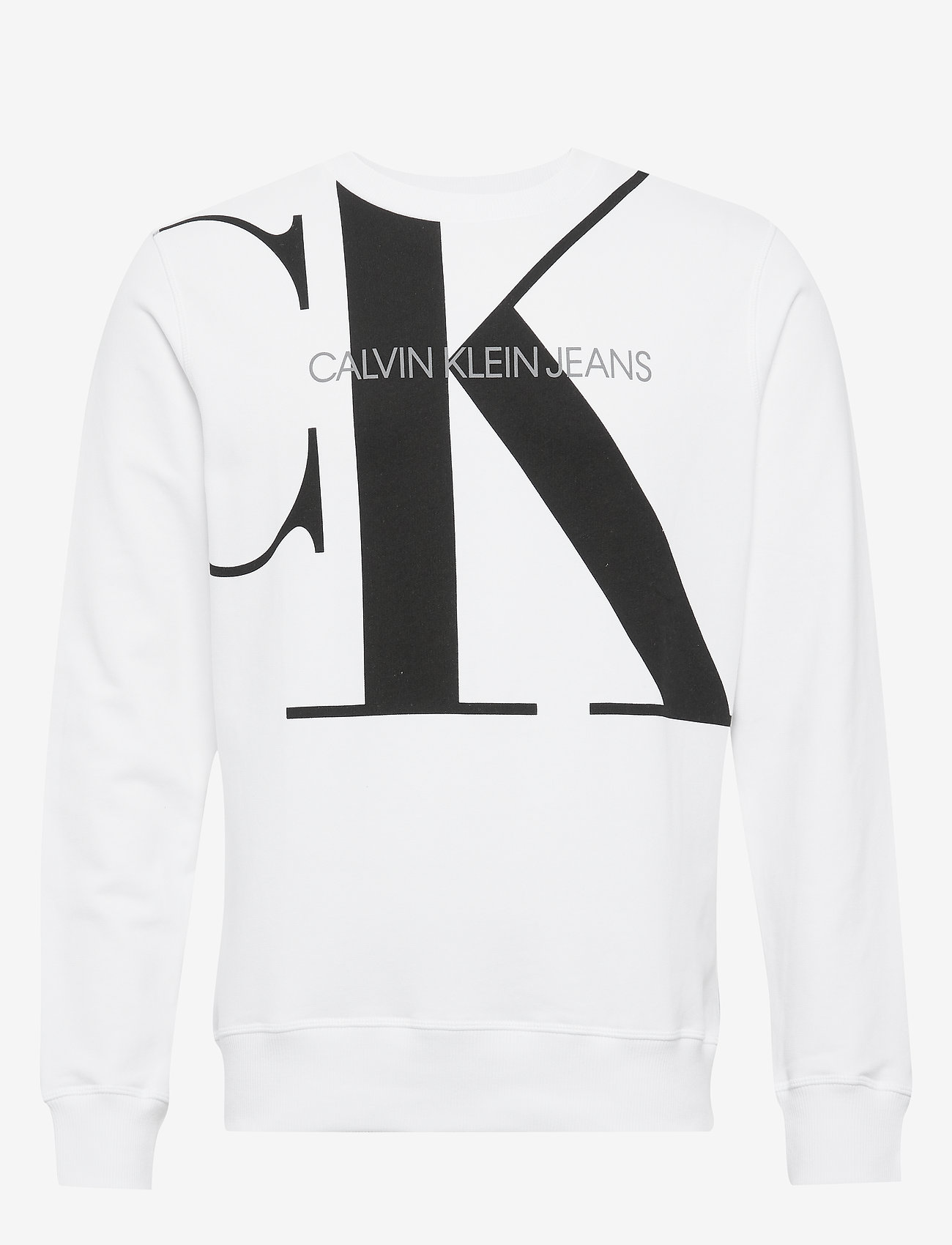 UPSCALE MONOGRAM CREW NECK - BRIGHT WHITE