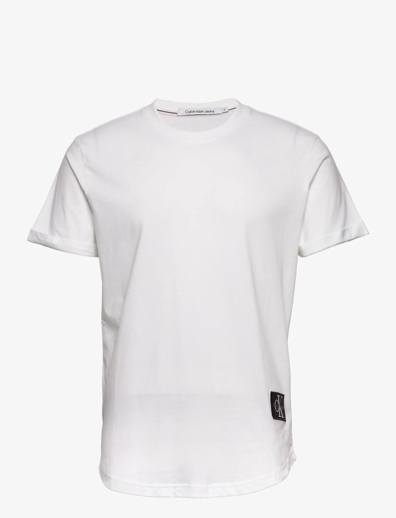 Calvin Klein Jeans - BADGE TURN UP SLEEVE - t-shirts à manches courtes - bright white - 0