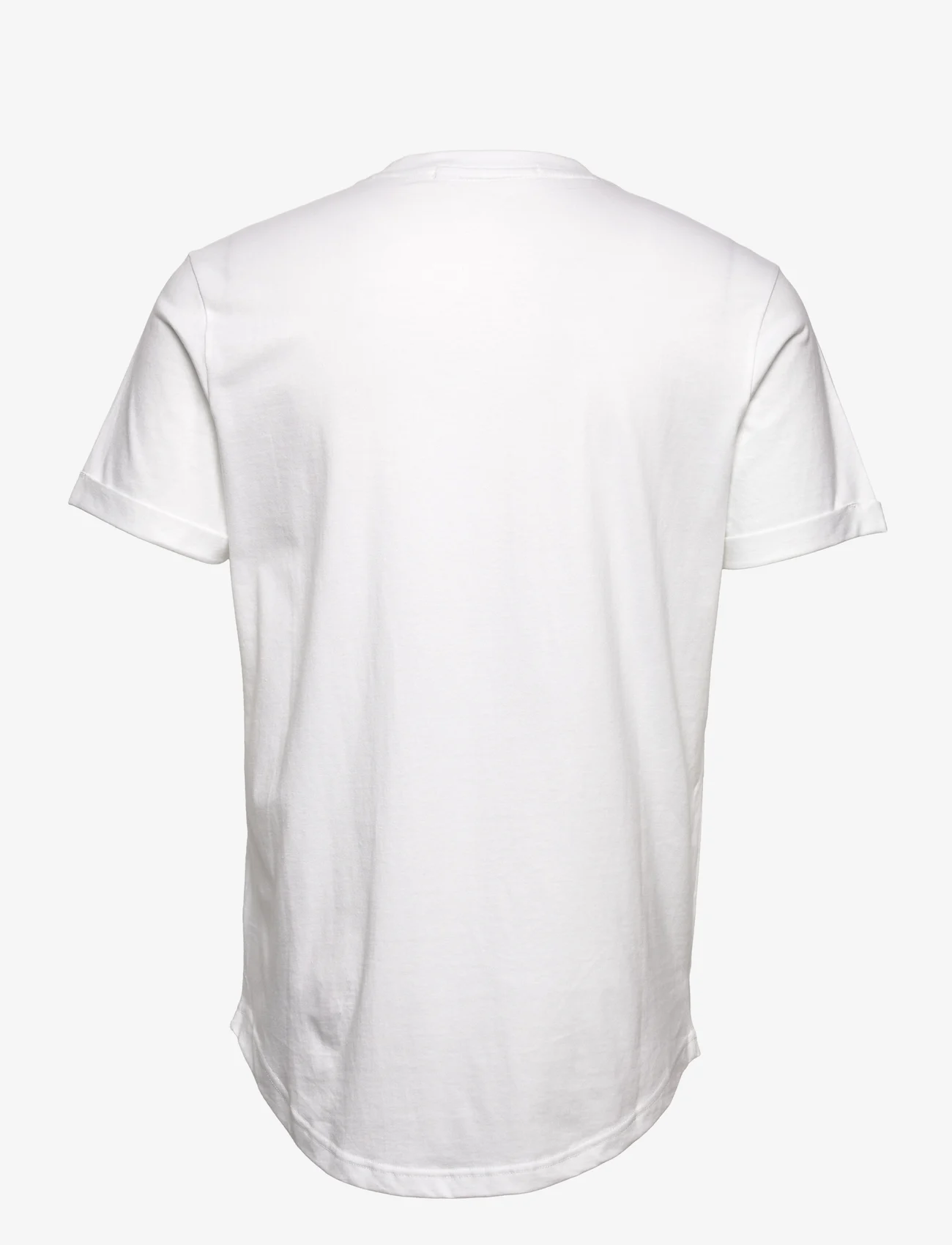 Calvin Klein Jeans - BADGE TURN UP SLEEVE - t-shirts à manches courtes - bright white - 1