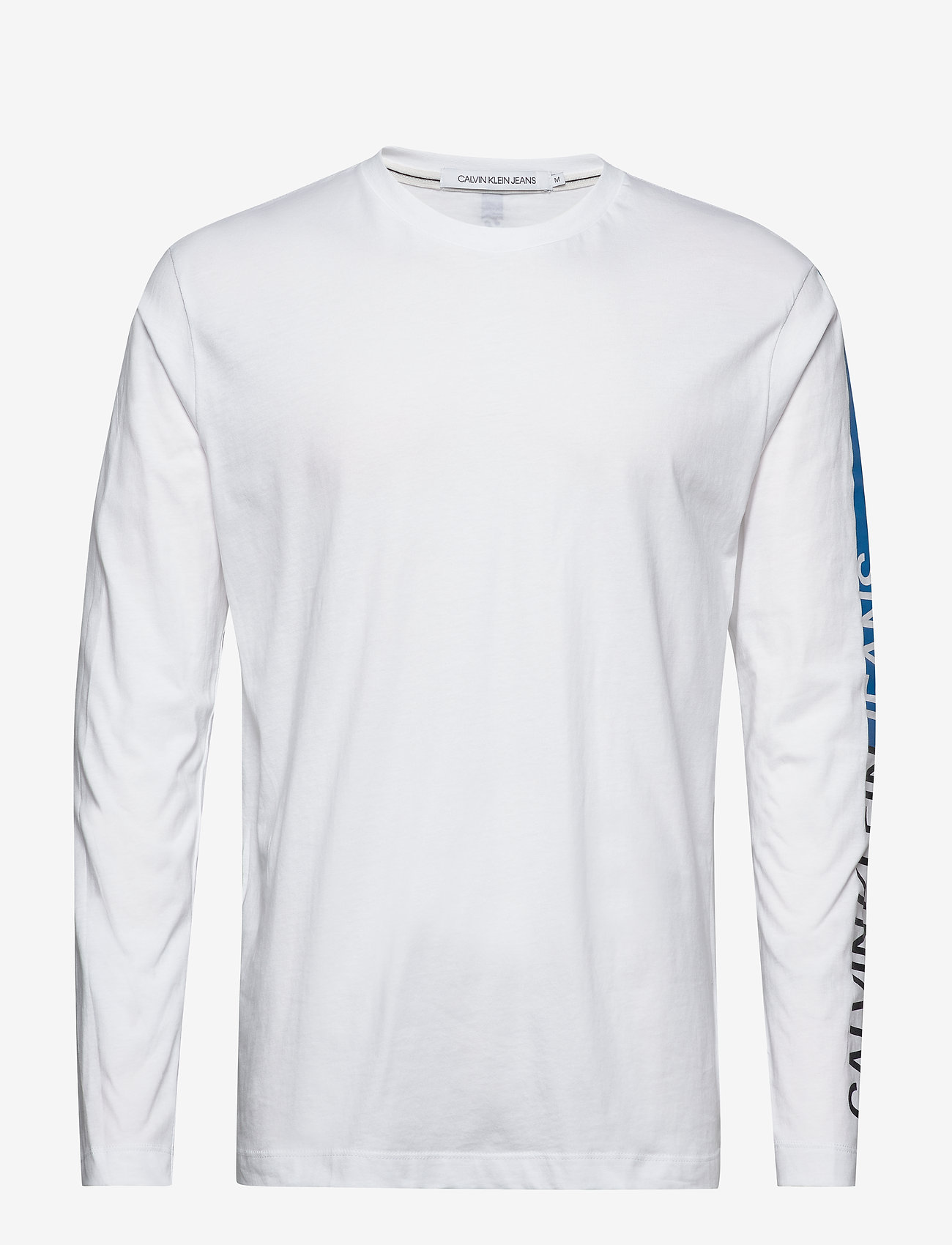Calvin Klein Jeans - STRIPE INSTITUTIONAL LOGO LS TEE - bright white - 0