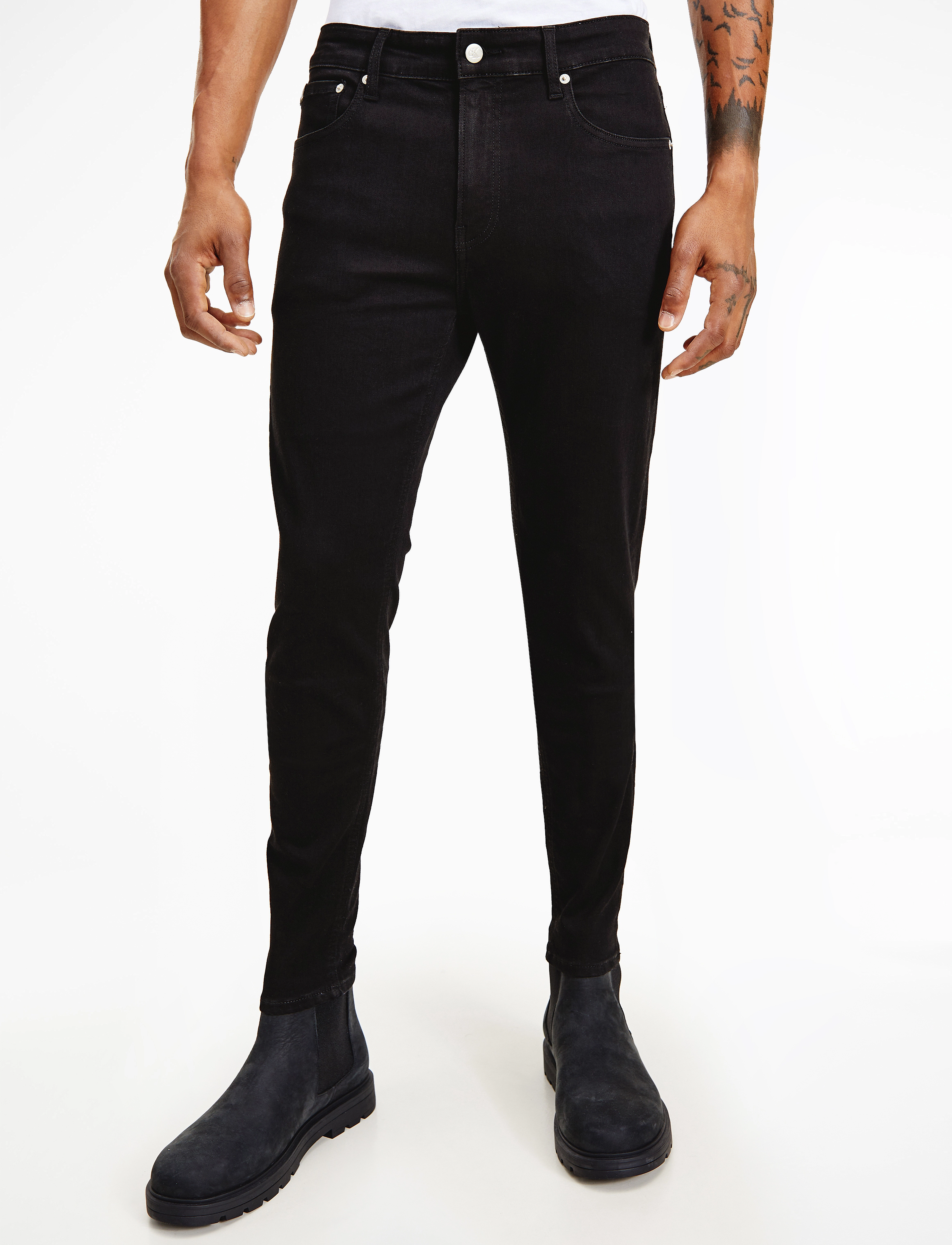 Calvin Klein Jeans - SUPER SKINNY - denim black - 2