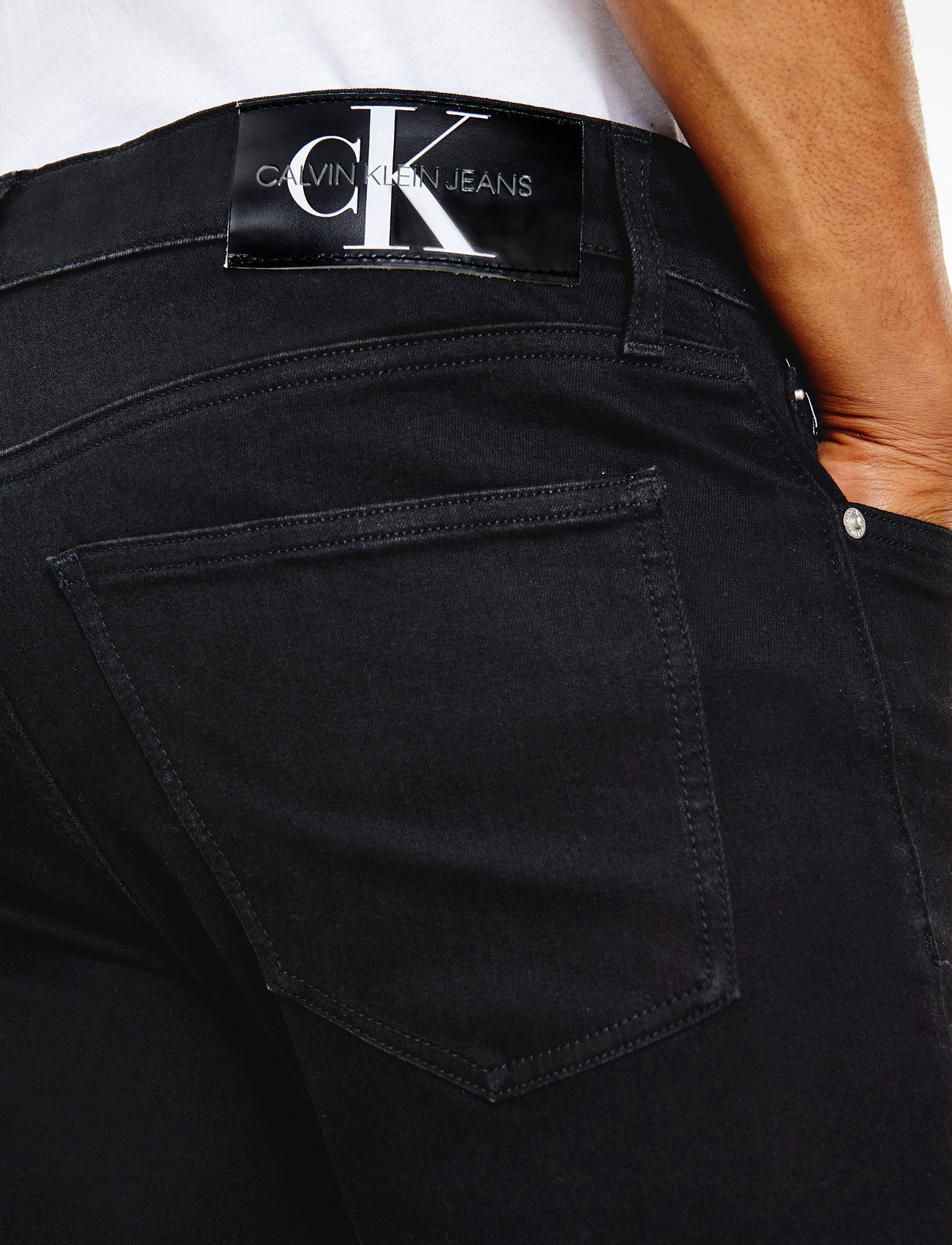 Calvin Klein Jeans - SUPER SKINNY - denim black - 4