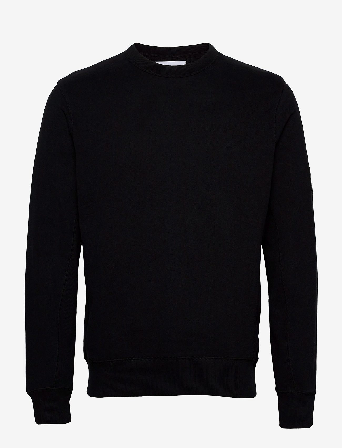 MONOGRAM BADGE CREW NECK - CK BLACK