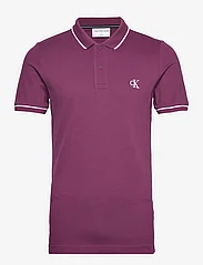 Calvin Klein Jeans - TIPPING SLIM POLO - short-sleeved polos - amaranth - 0