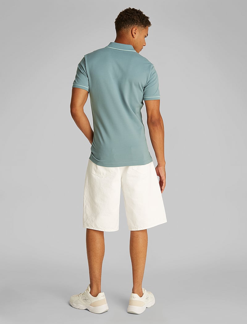 Calvin Klein Jeans - TIPPING POLO - kortærmede poloer - trooper - 2