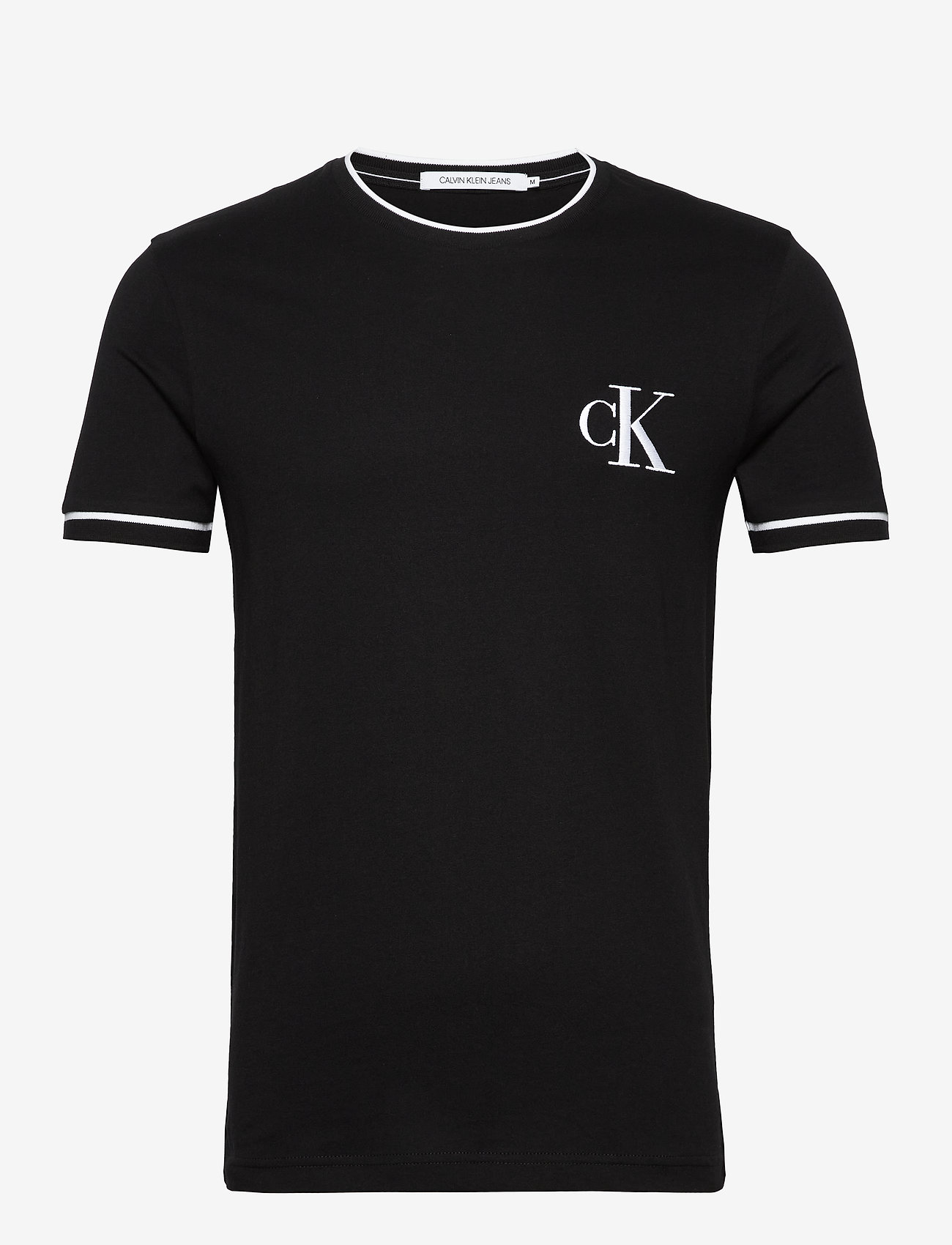 Calvin Klein Jeans - TIPPING CK ESSENTIAL TEE - ck black - 0