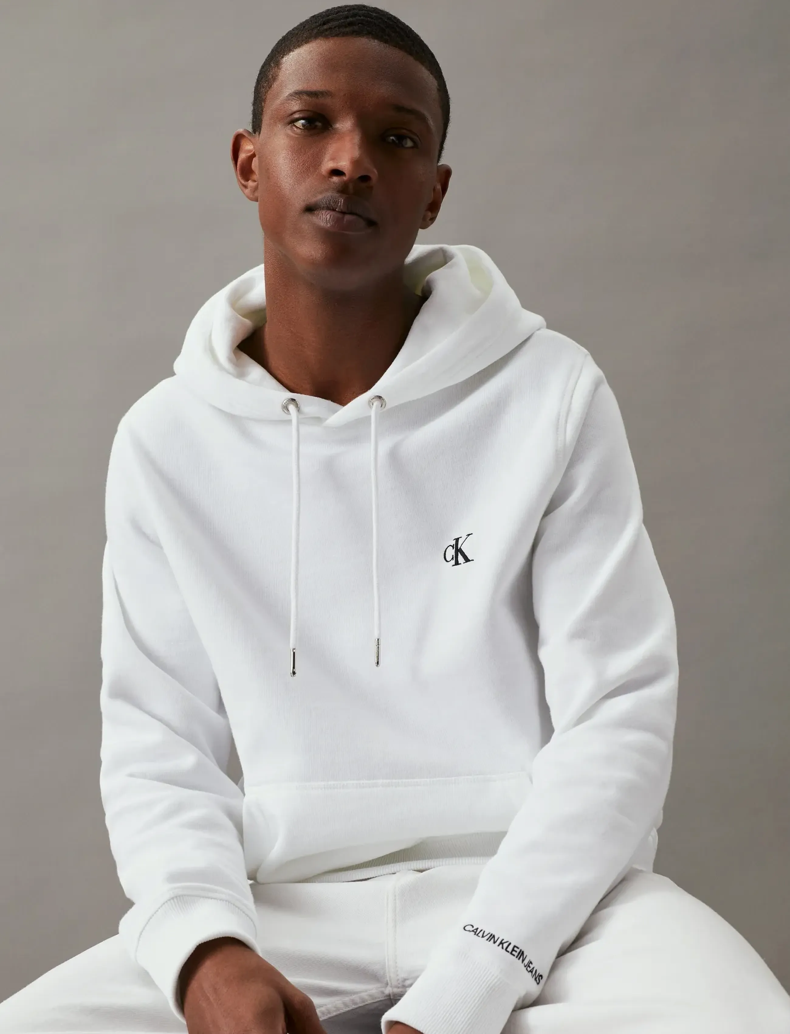 Calvin Klein Jeans - CK ESSENTIAL REGULAR HOODIE - bright white - 3