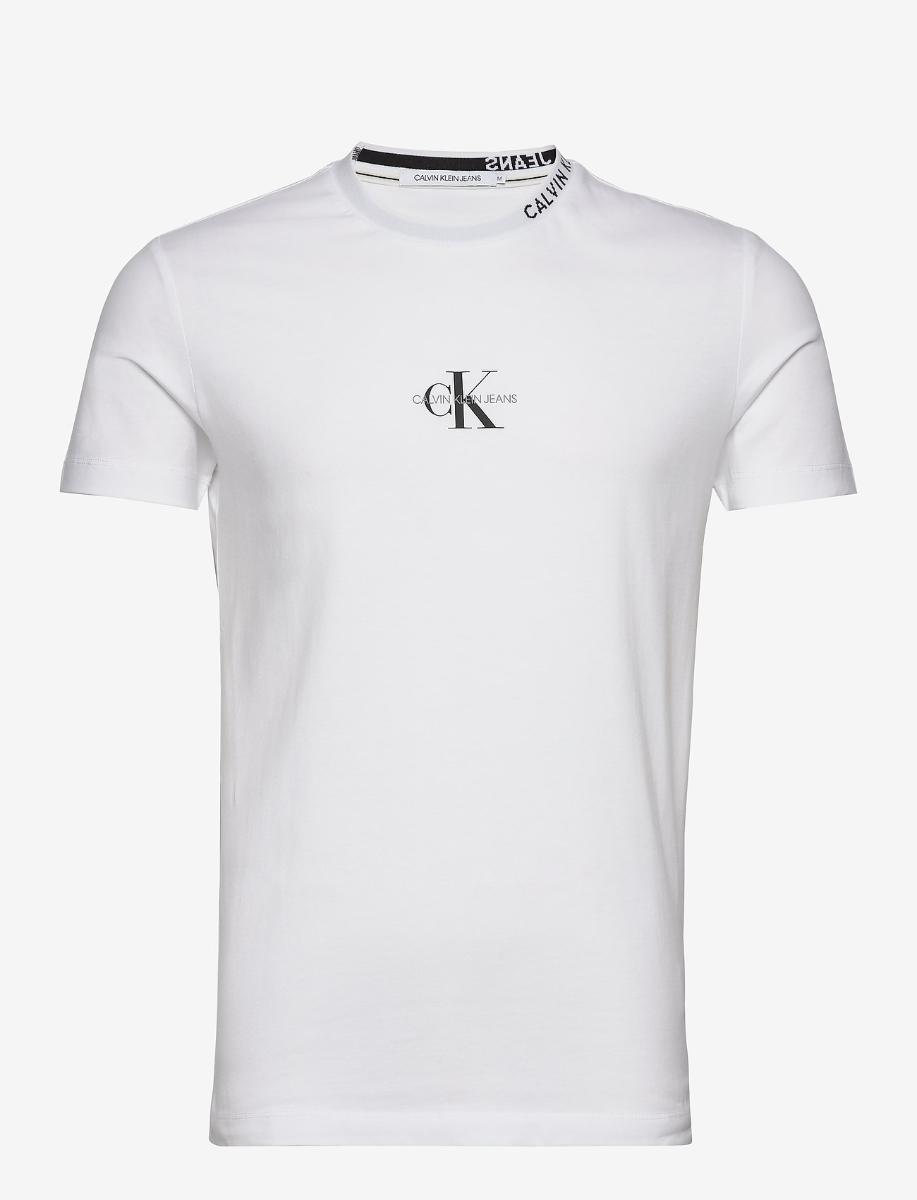 Calvin Klein Jeans - CENTER MONOGRAM TEE - bright white - 0