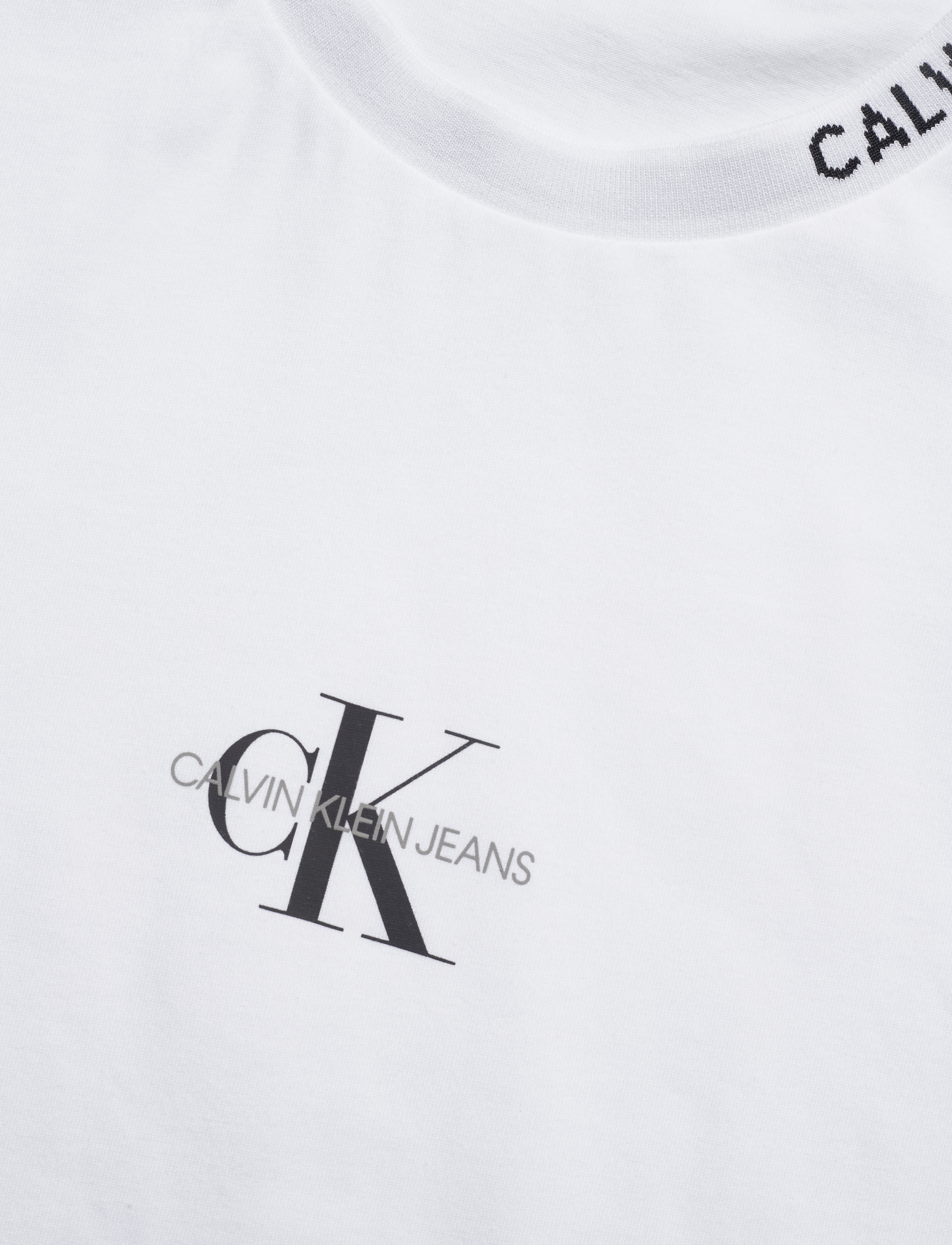 Calvin Klein Jeans - CENTER MONOGRAM TEE - bright white - 2