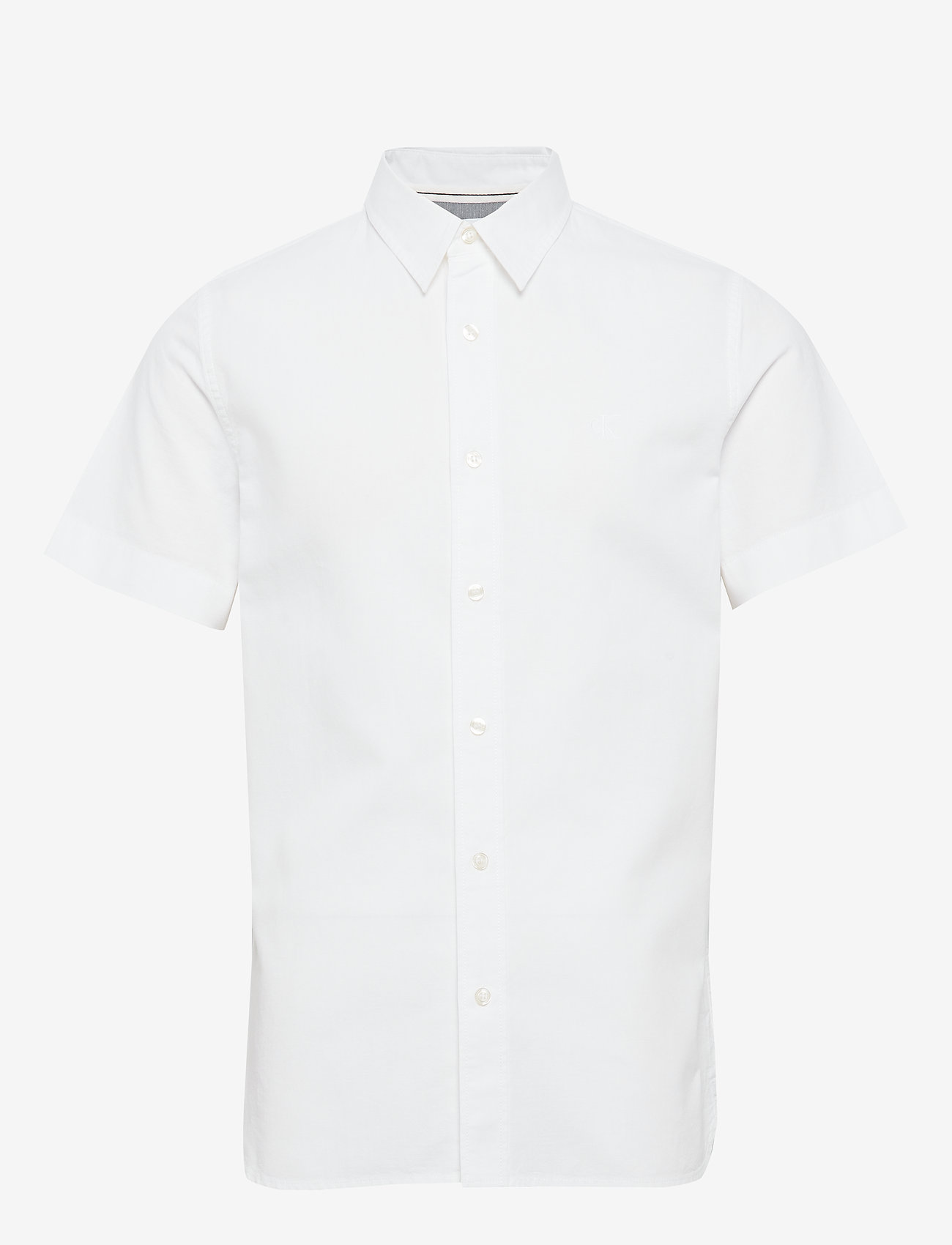 Calvin Klein Jeans - REGULAR COLLAR LINEN - bright white - 0