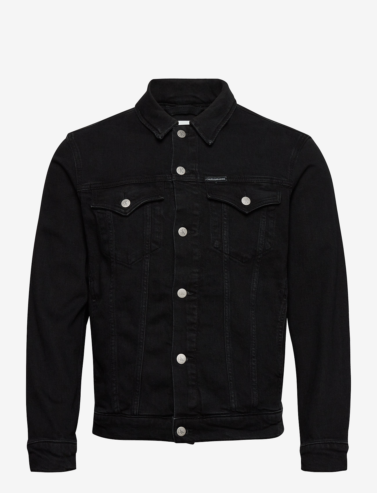 Calvin Klein Jeans - FOUNDATION SLIM DENIM JACKET - ab099 washed black - 0