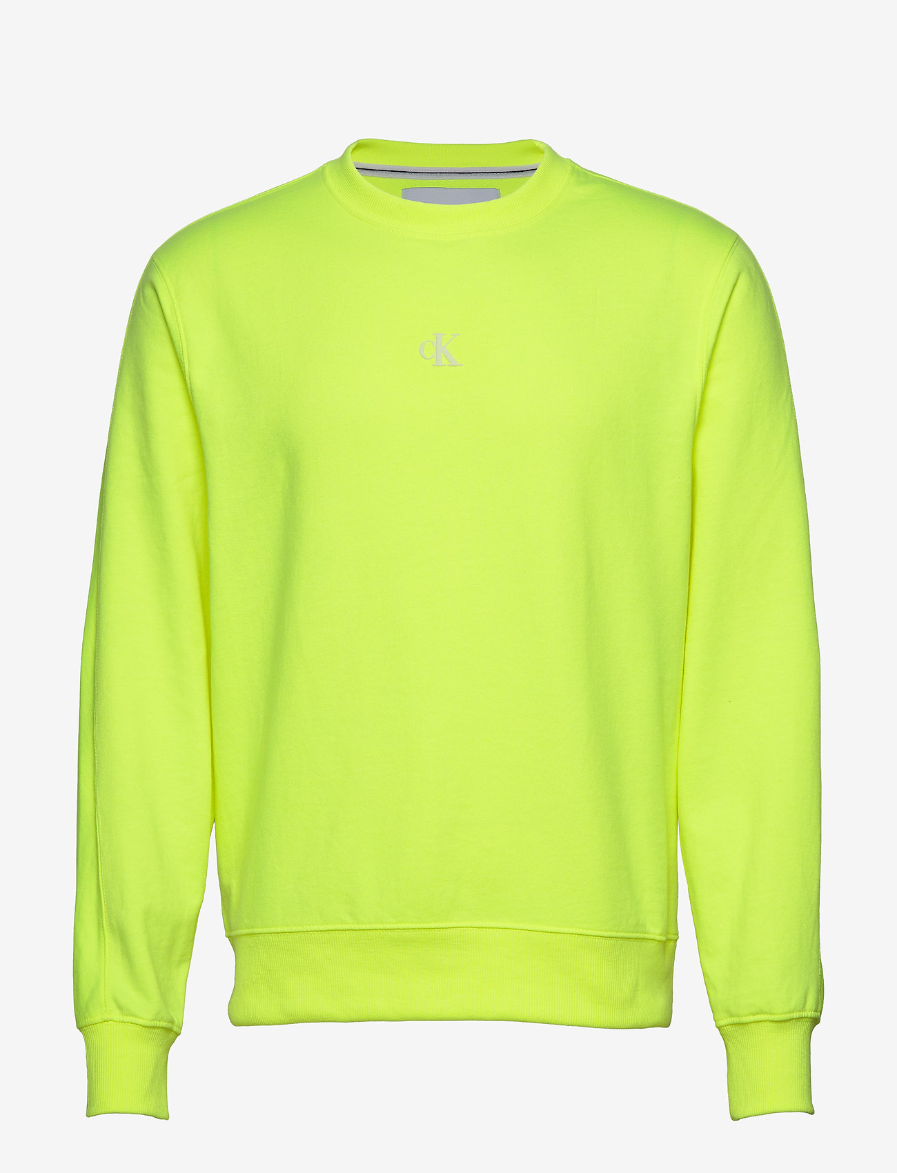 Calvin Klein Jeans - BACK LOGO NEON CREWNECK - safety yellow - 0