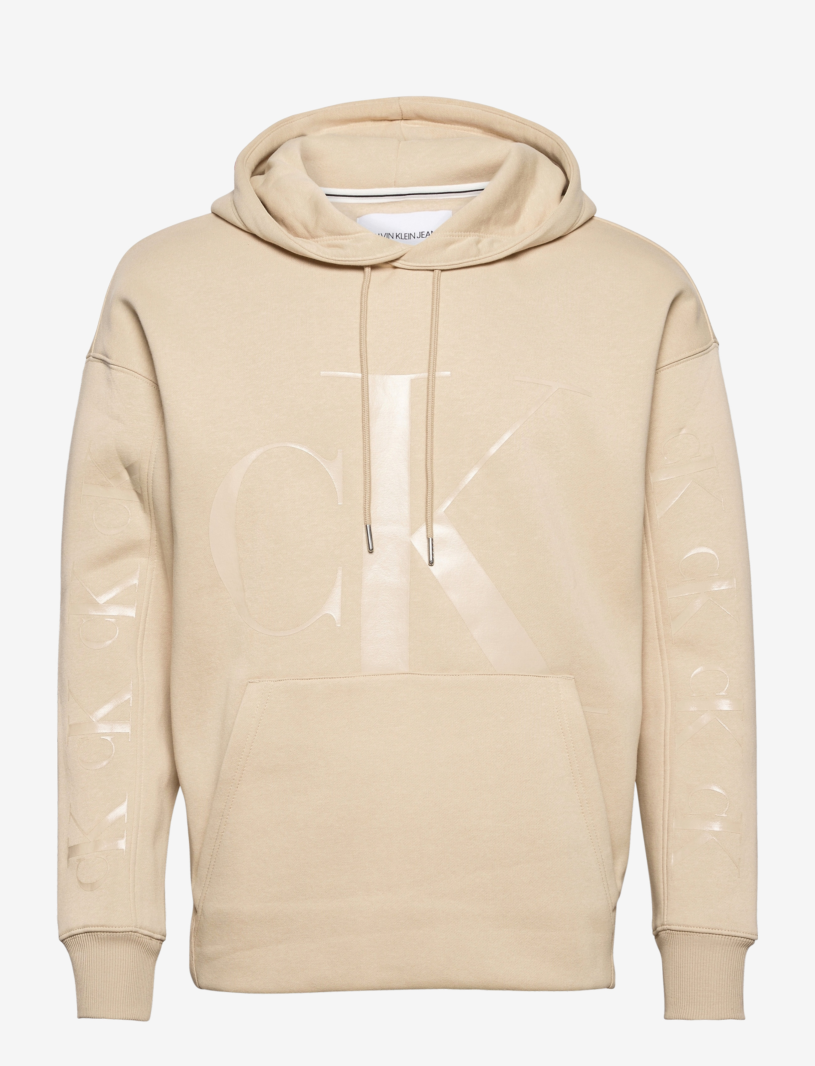 Calvin Klein Jeans - CK ECO FASHION HOODIE - irish cream - 0