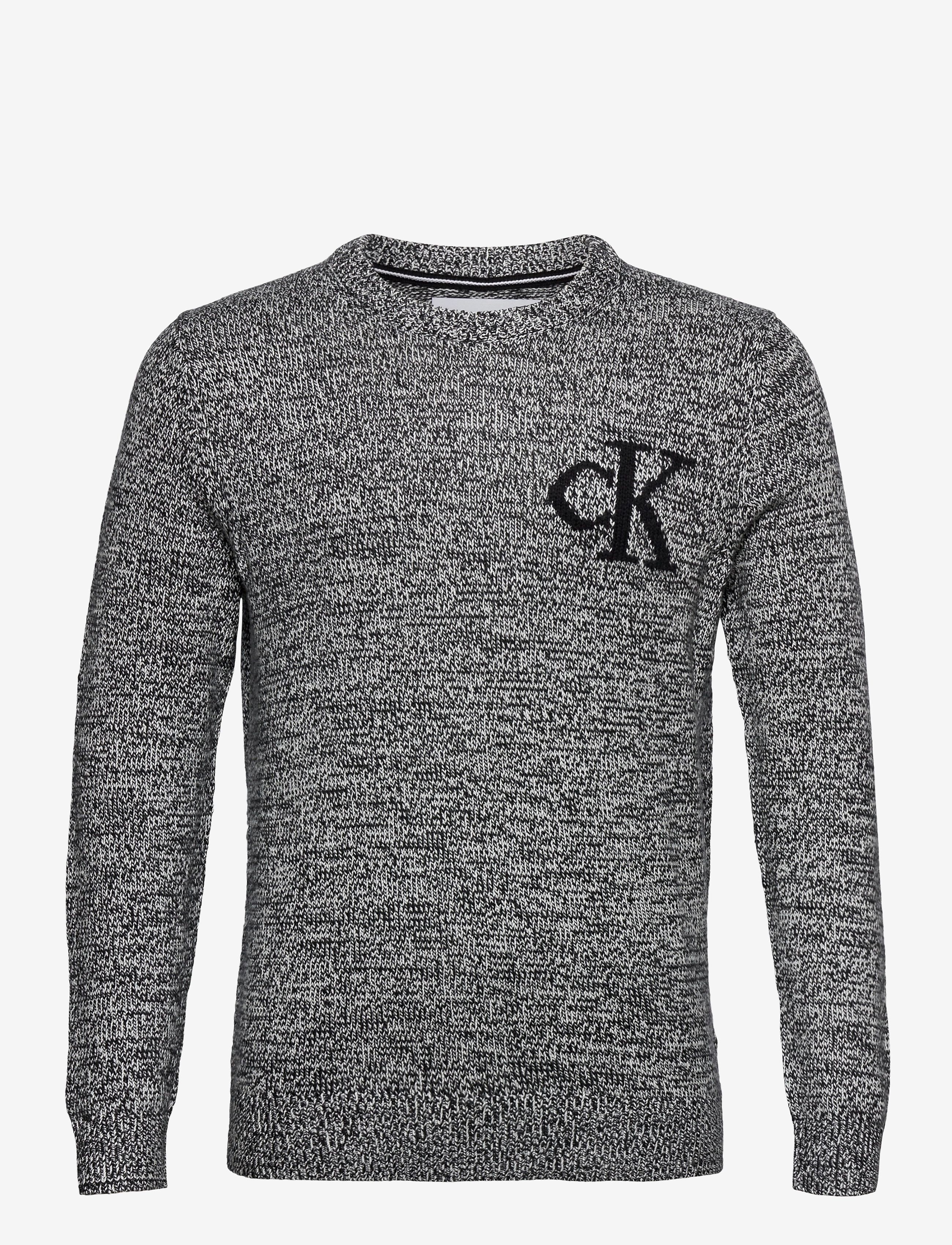 Calvin Klein Jeans - TWISTED YARN CK LOGO SWEATER - ck black - 0
