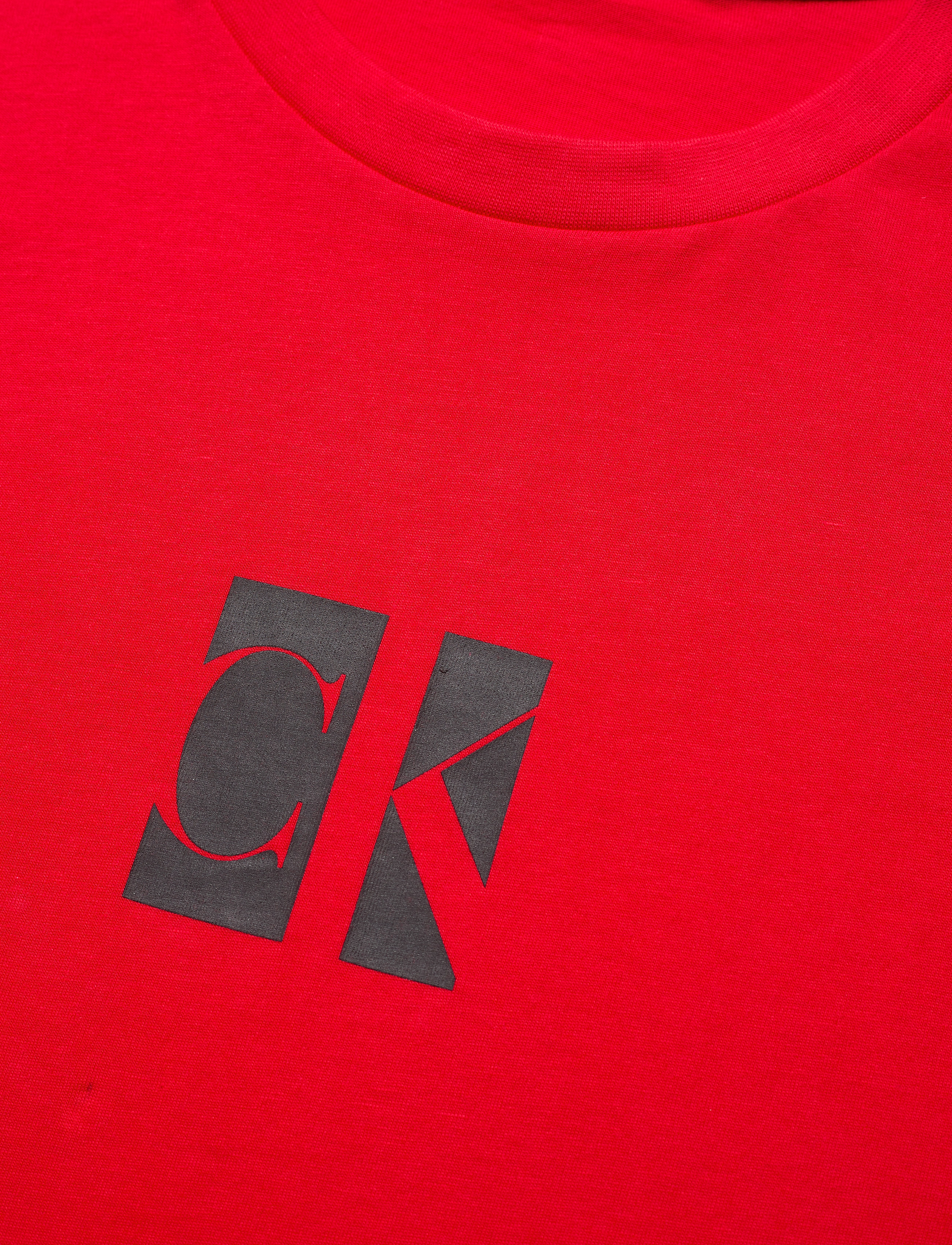 Calvin Klein Jeans - SMALL CENTER CK BOX TEE - red hot - 2