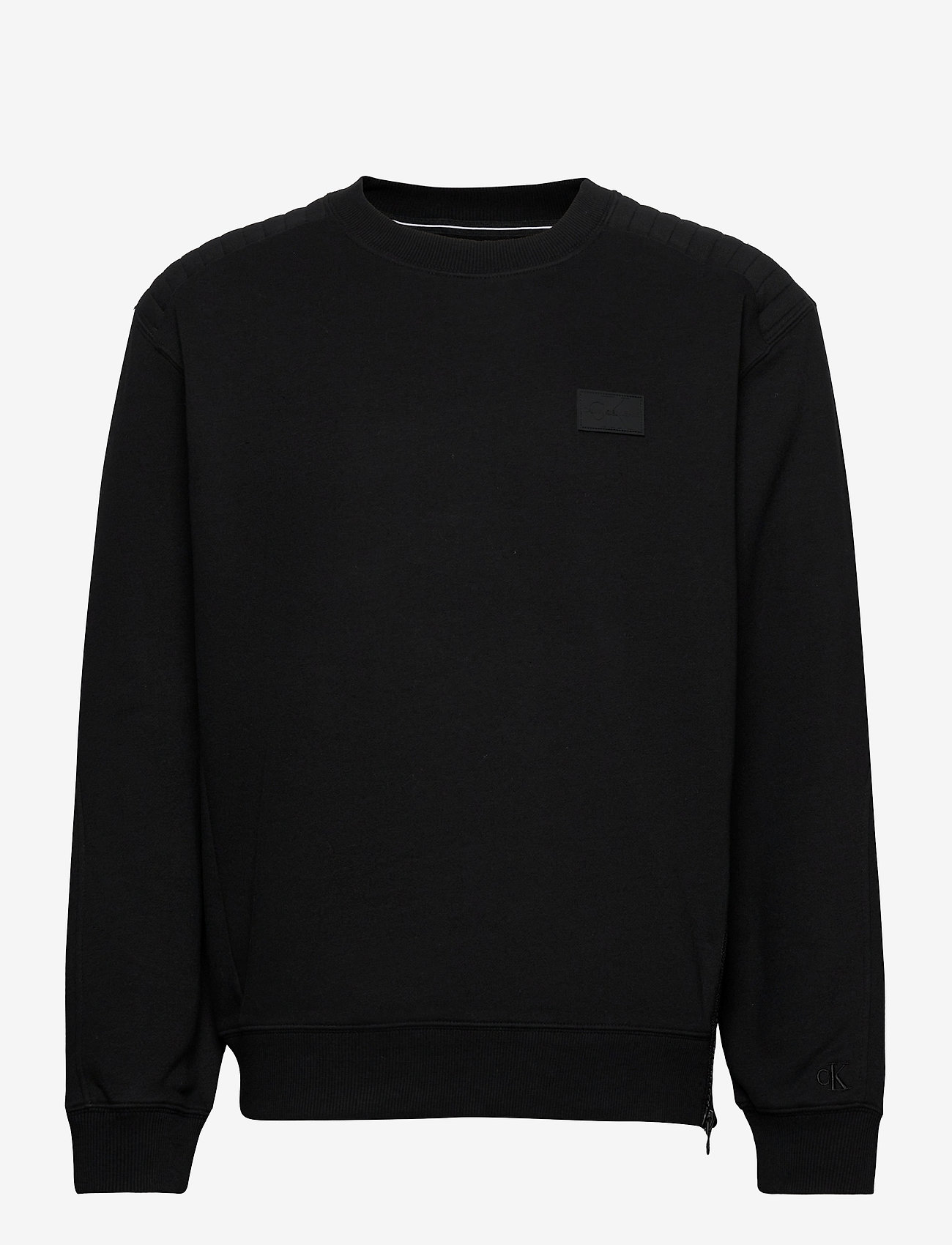 Calvin Klein Jeans - MOTO ZIP CREW NECK - ck black - 0
