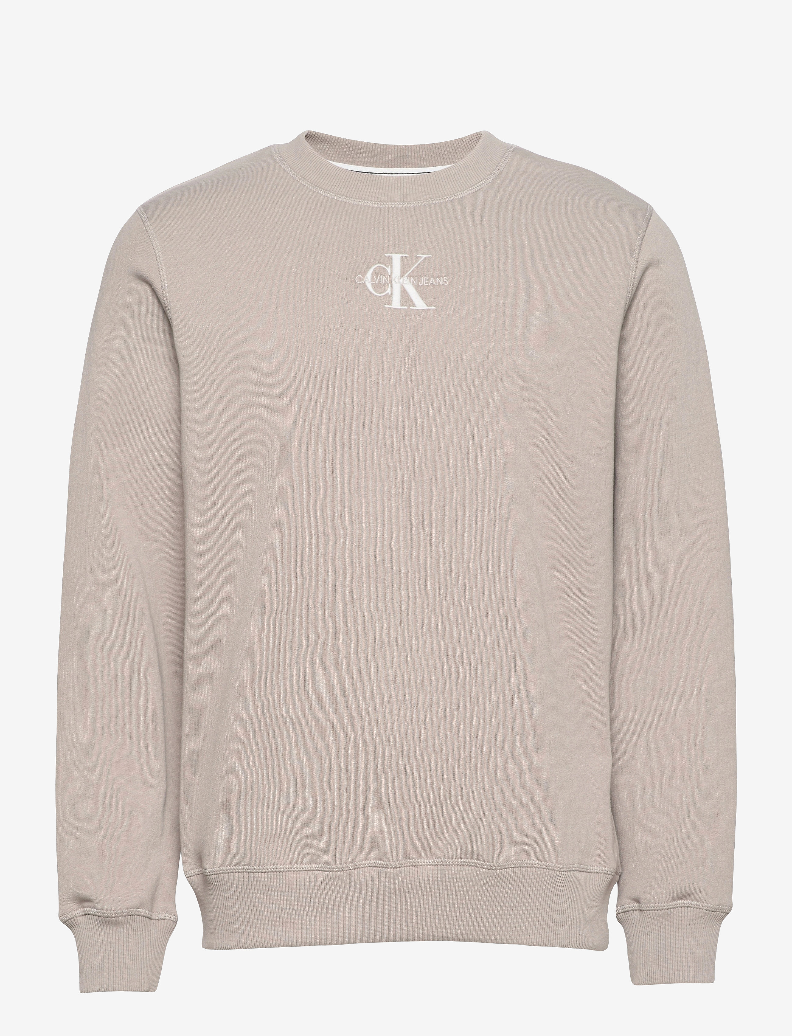 Calvin Klein Jeans - NEW ICONIC ESSENTIAL CREW NECK - elephant skin - 0
