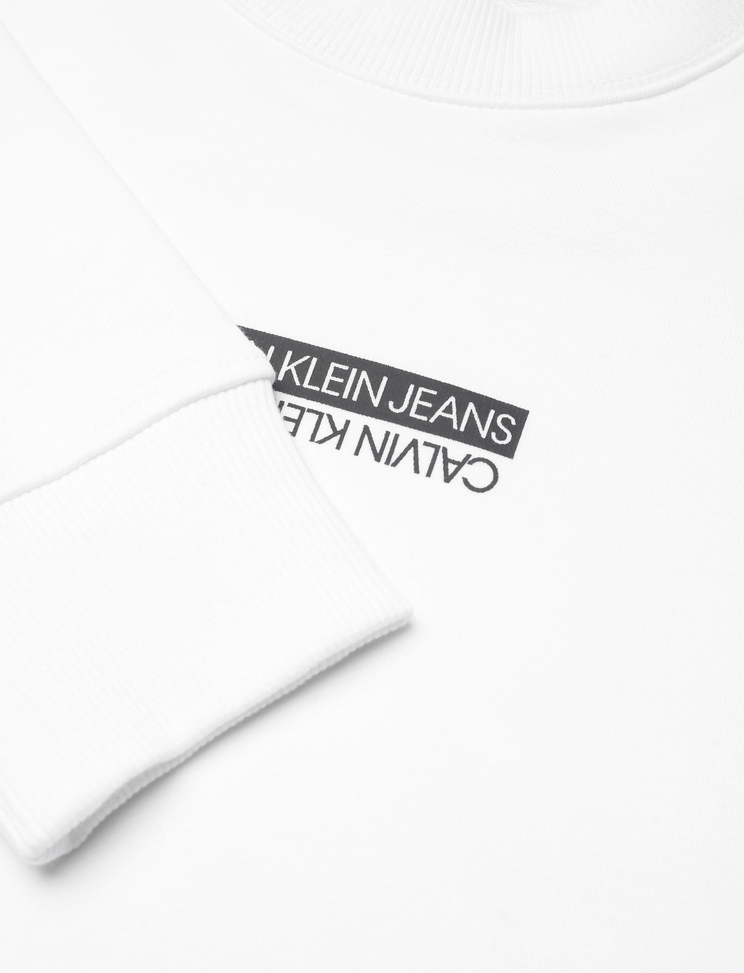 Calvin Klein Jeans - MICRO MIRRORED LOGO MOCK NECK - bright white - 2
