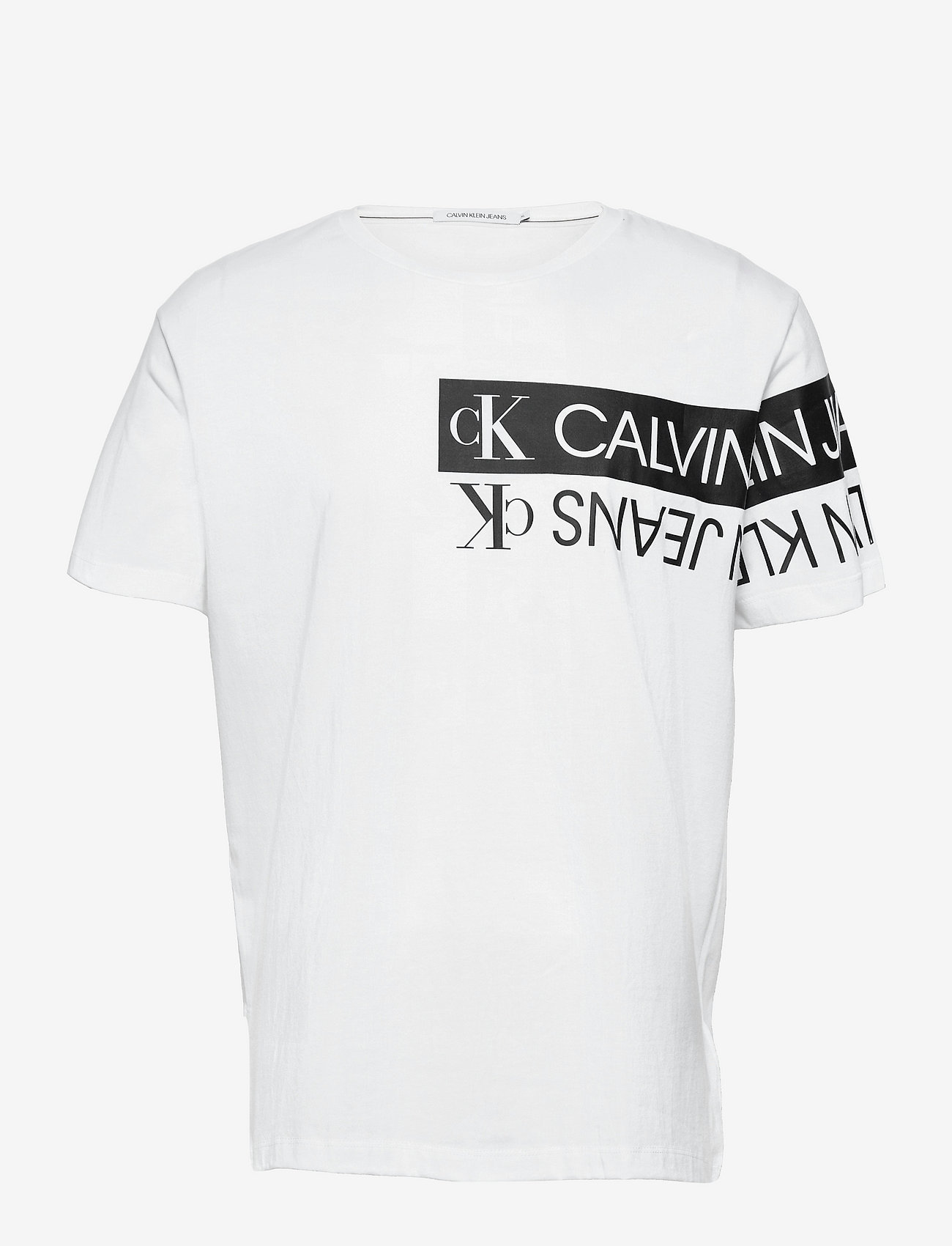Calvin Klein Jeans - MIRROR LOGO SEASONAL TEE SS - bright white - 0
