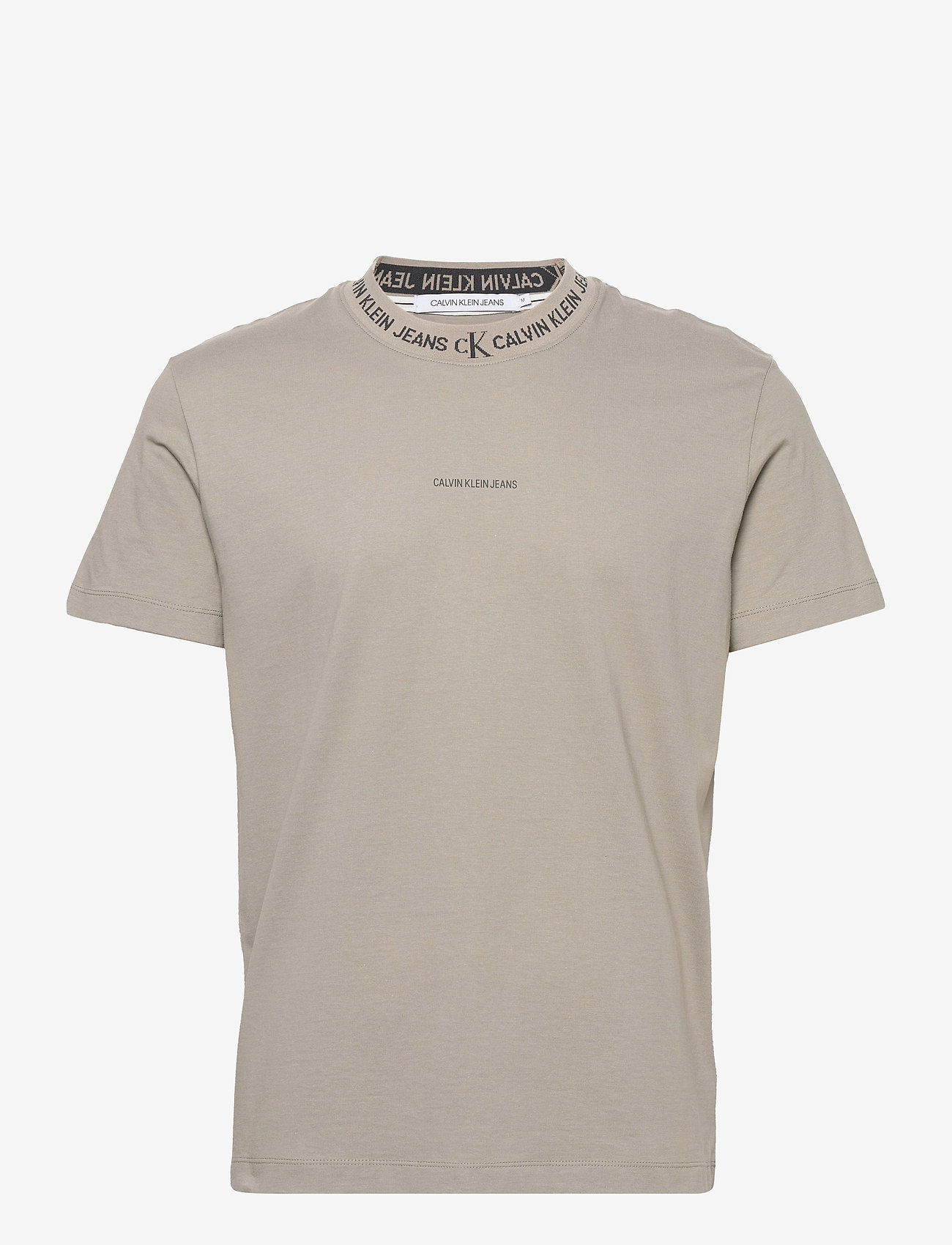 Calvin Klein Jeans - LOGO JACQUARD TEE - elephant skin - 0