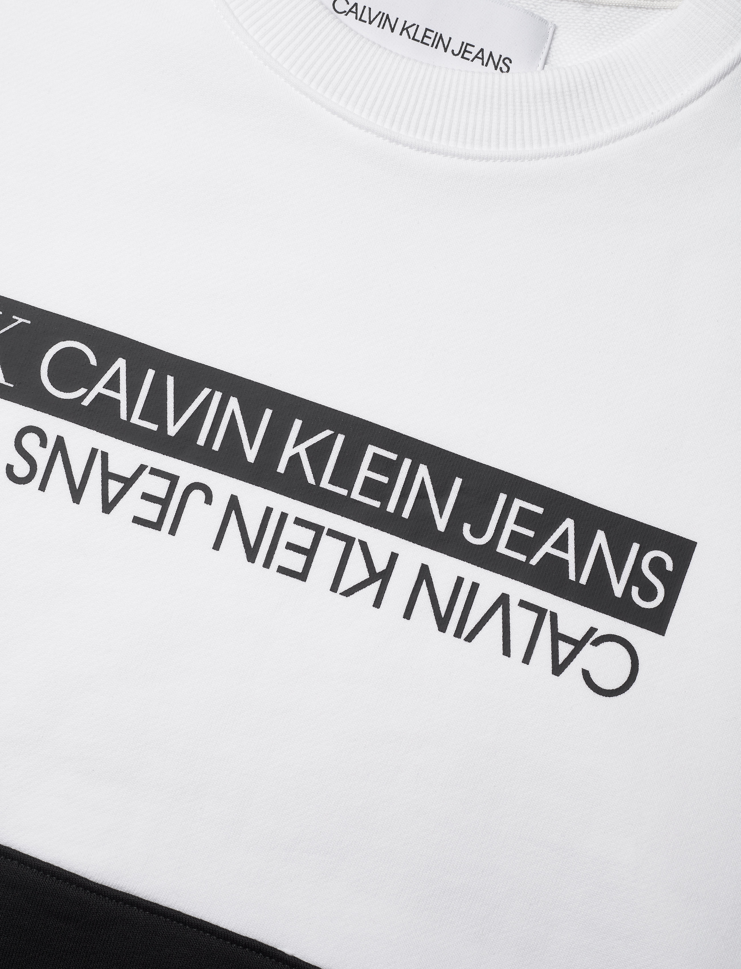 Calvin Klein Jeans - MIRRORED LOGO COLORBLOCK CN - ck black / bright white - 2